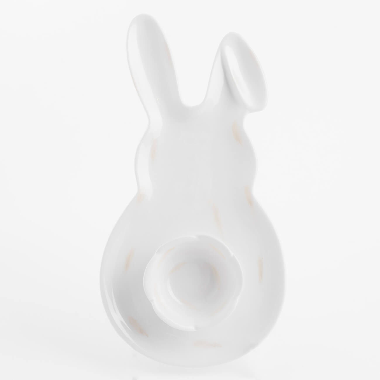 Блюдо для закусок, 31х16 см, с пиалой для соуса, керамика, молочное, Кролик, Natural Easter изображение № 1