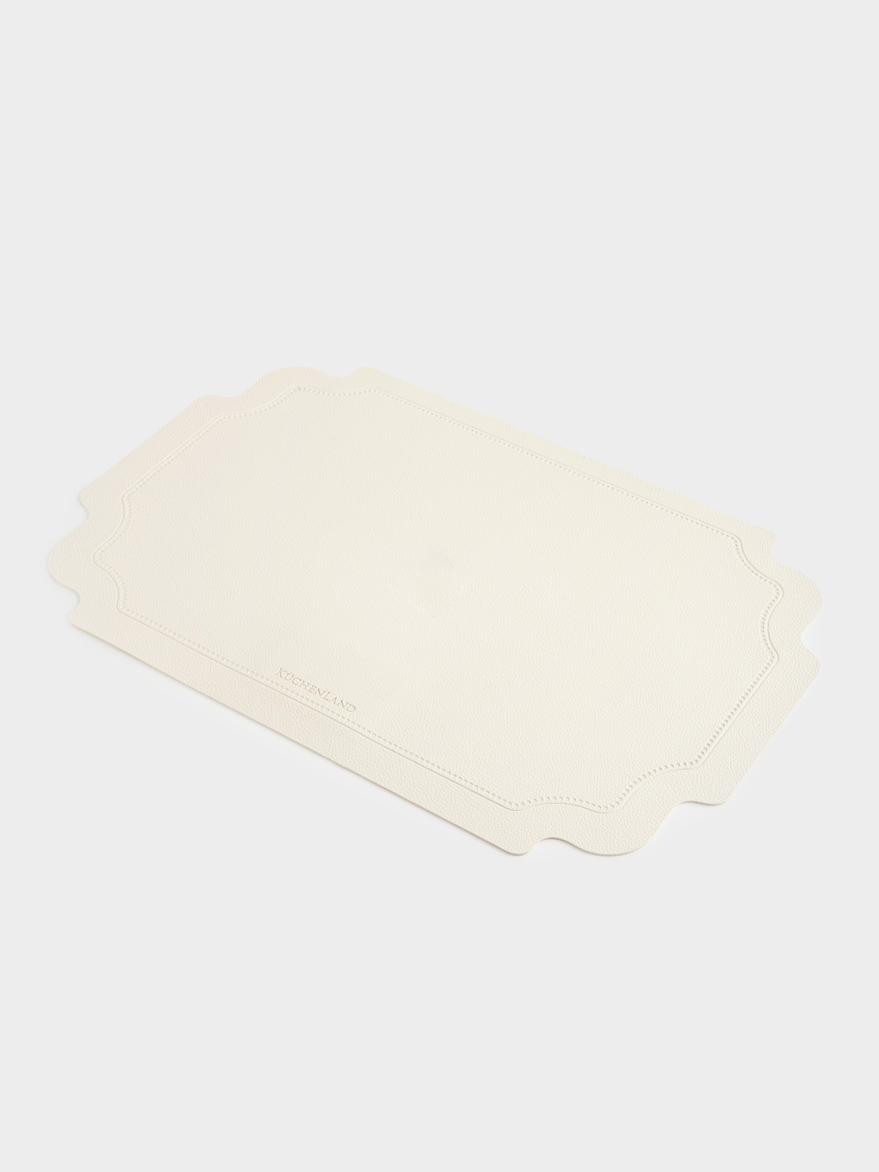 Салфетка под приборы, 30х45 см, ПВХ, фигурная, бежевая, Винтаж, Rock vintage, image-2