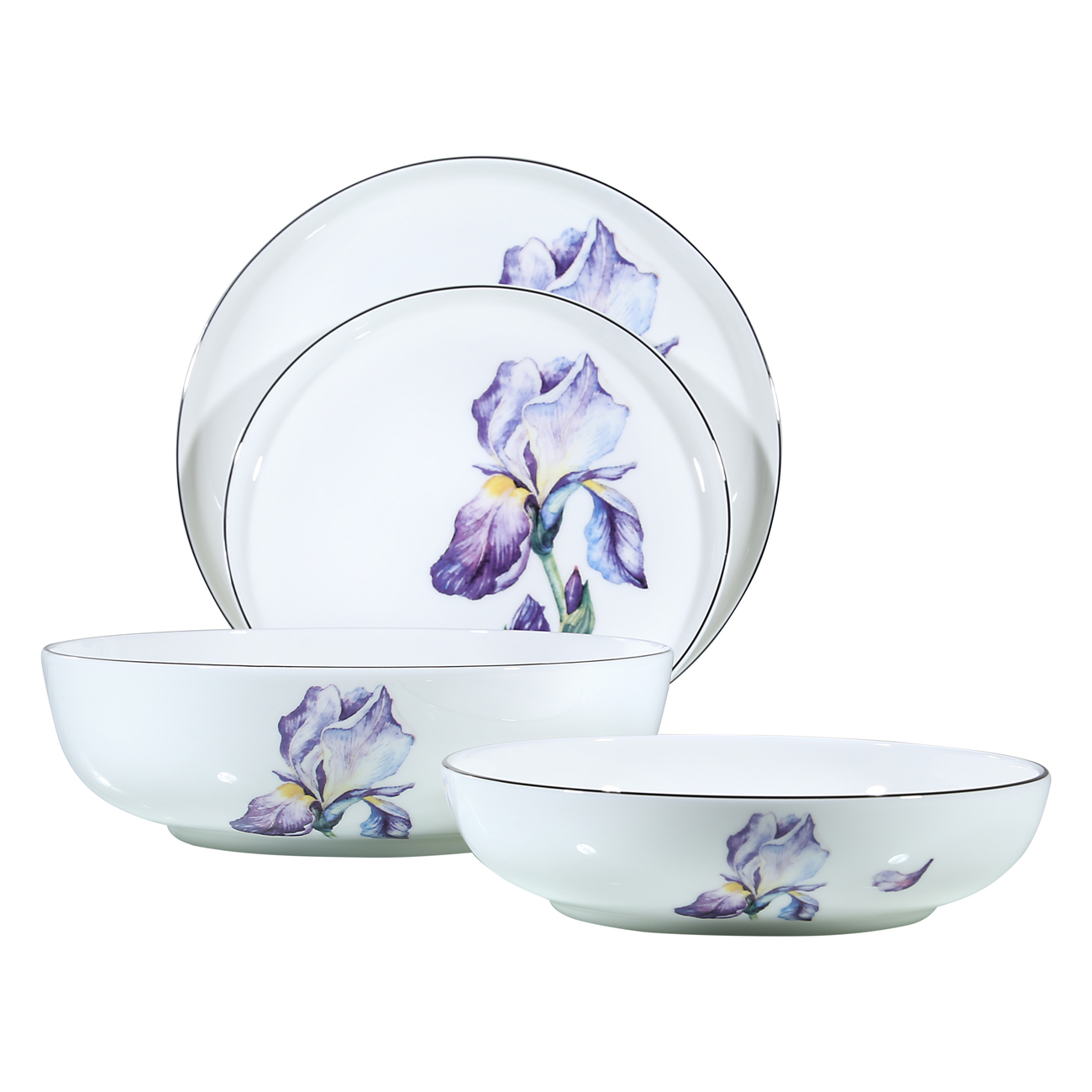 

Сервиз обеденный, 6 перс, 19 пр, фарфор F, Ирис, Antarctica Flowers