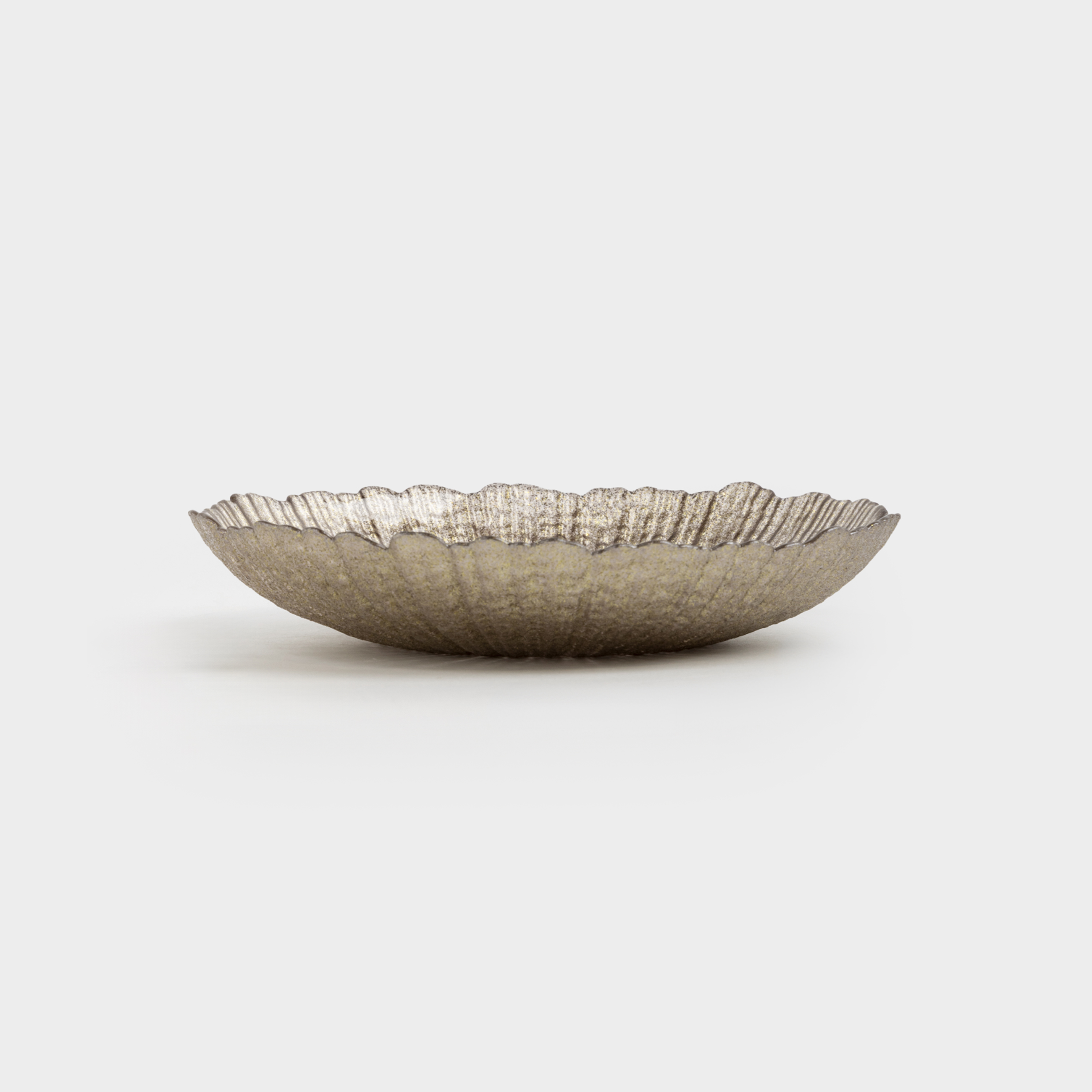 Блюдо глубокое 21х4 см стекло коричневое Raisen 990₽