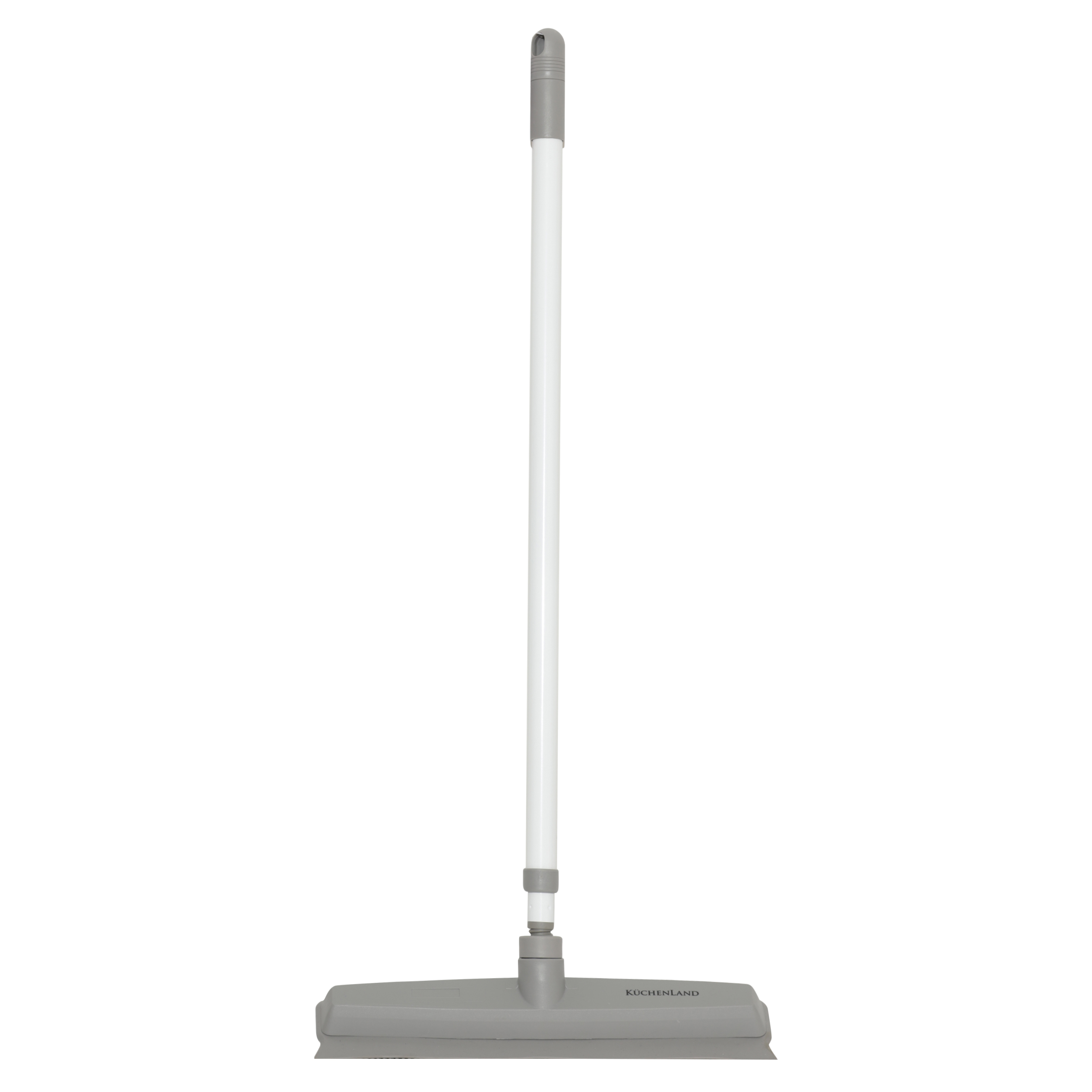 Швабра-щетка, 108 см, со скребком, резина/пластик, серо-белая, Mop ...