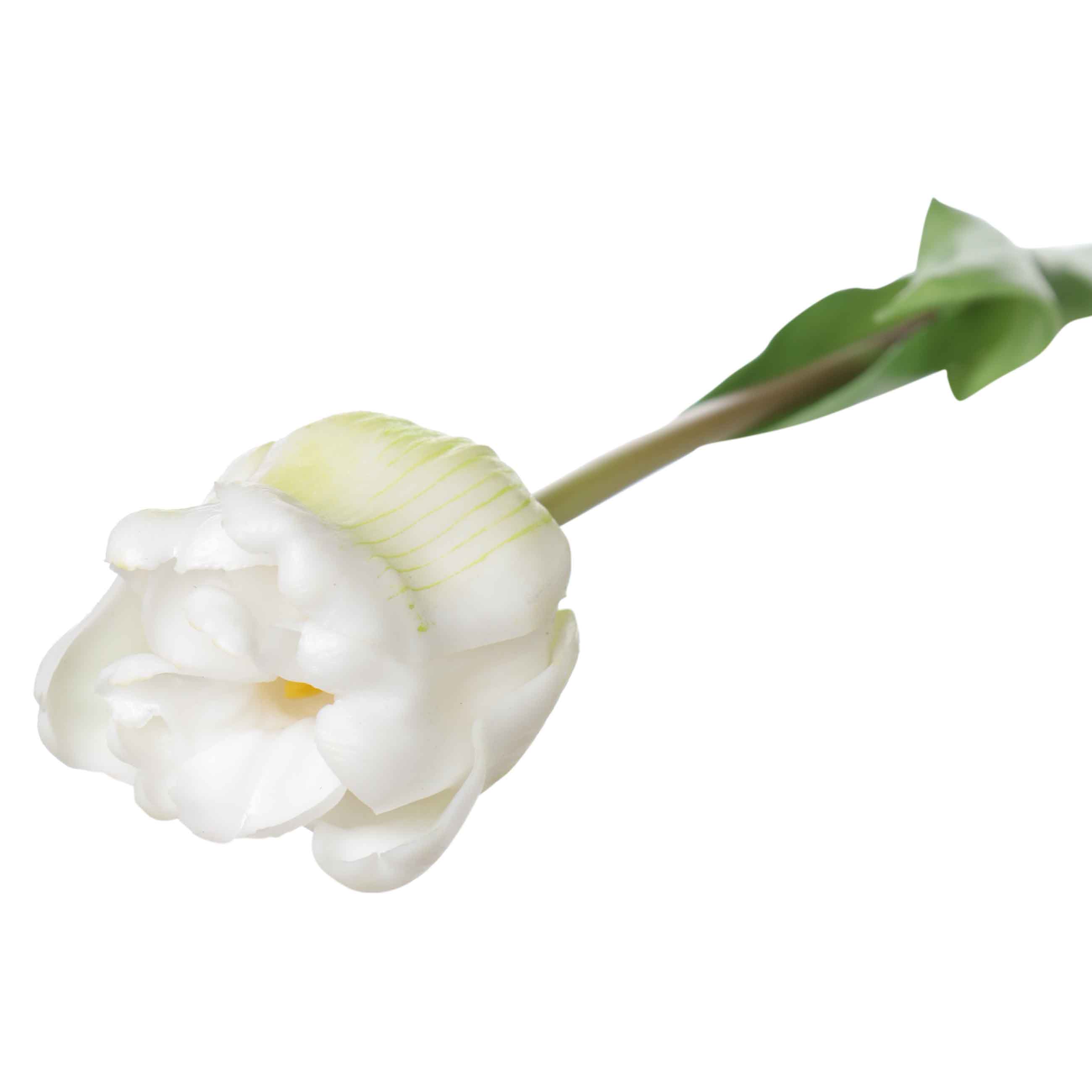 Цветок искусственный, 47 см, ТЭП, белый, Тюльпан, Tulip garden изображение № 2