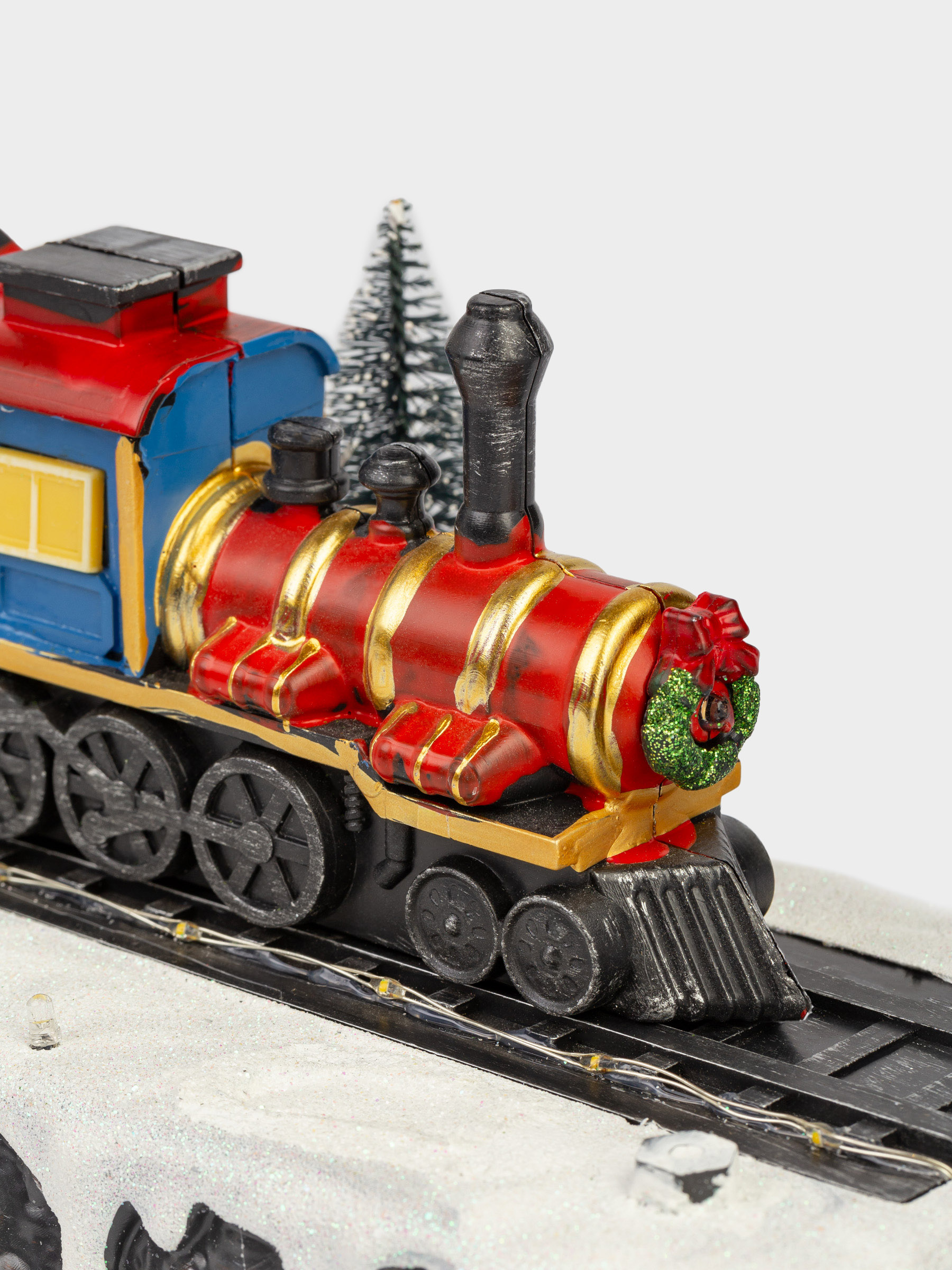 Статуэтка с подсветкой, 39х17 см, анимированная, полирезин, Поезд, Christmas style, image-5