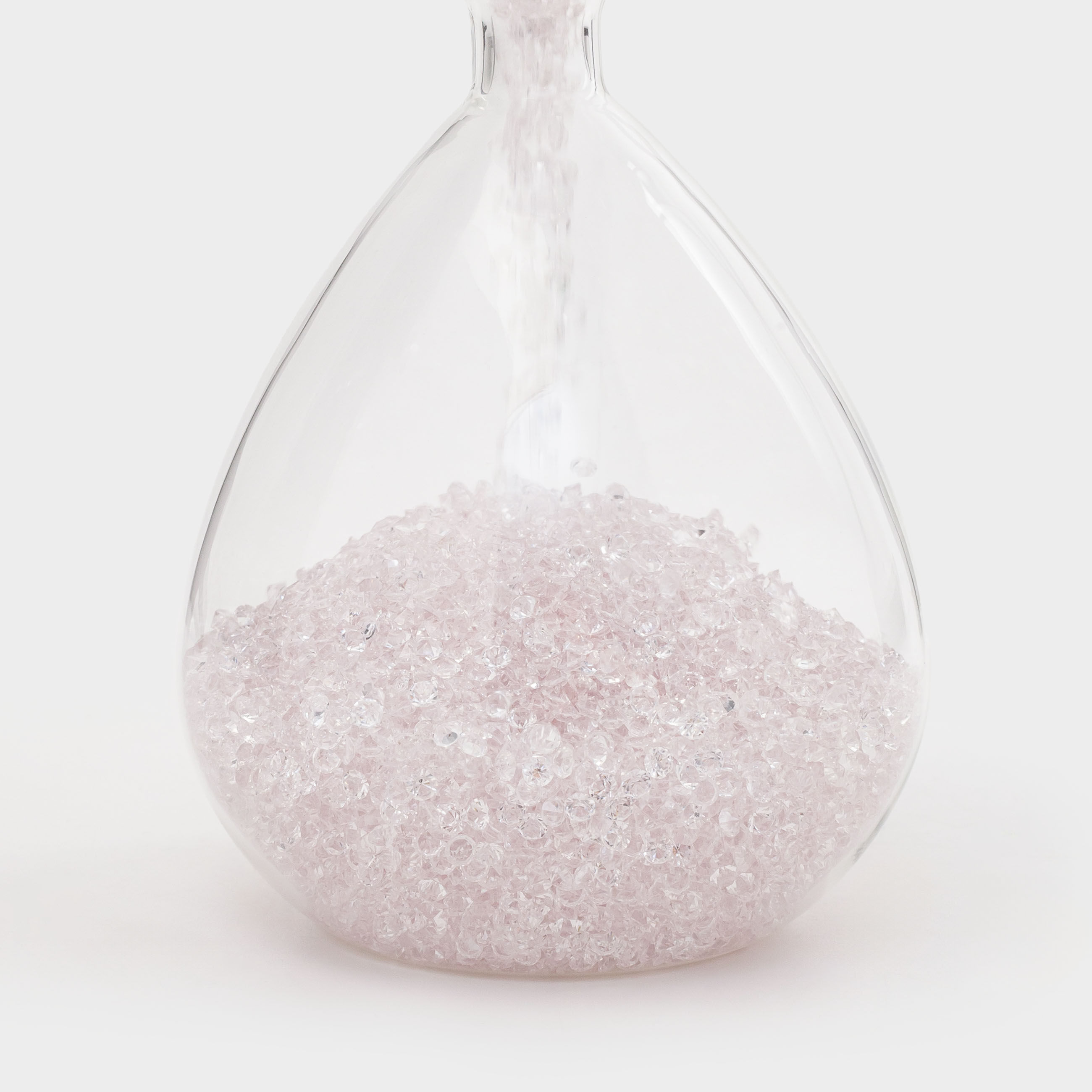 Часы песочные, 20 см, 15 секунд, с кристаллами внутри, стекло, Sand time, image-4