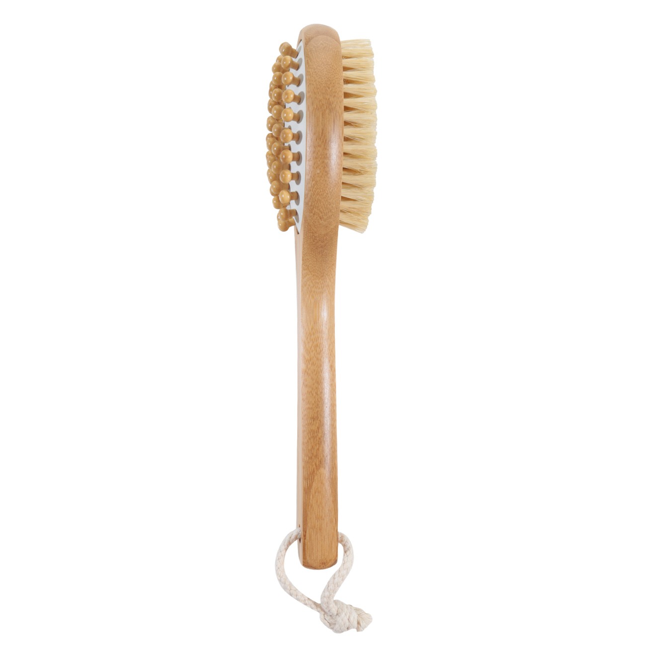 Щетка для сухого массажа, 30 см, двусторонняя, бамбук/сизаль, Bamboo spa изображение № 3