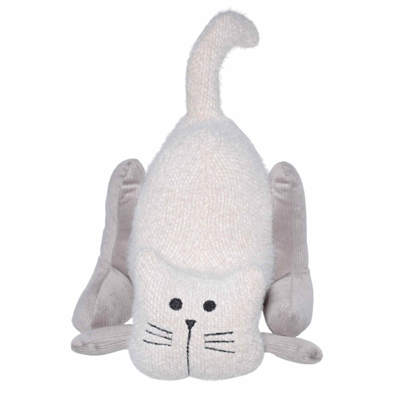 

Игрушка, 18 см, мягкая, полиэстер, бежево-серая, Кот, Cat