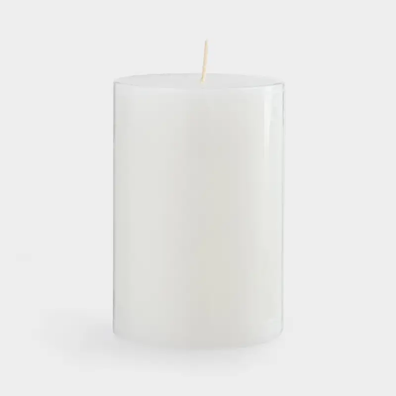 Свеча ароматическая, 10 см, цилиндрическая, белая, Peony Blush, Luxury white ,image-0