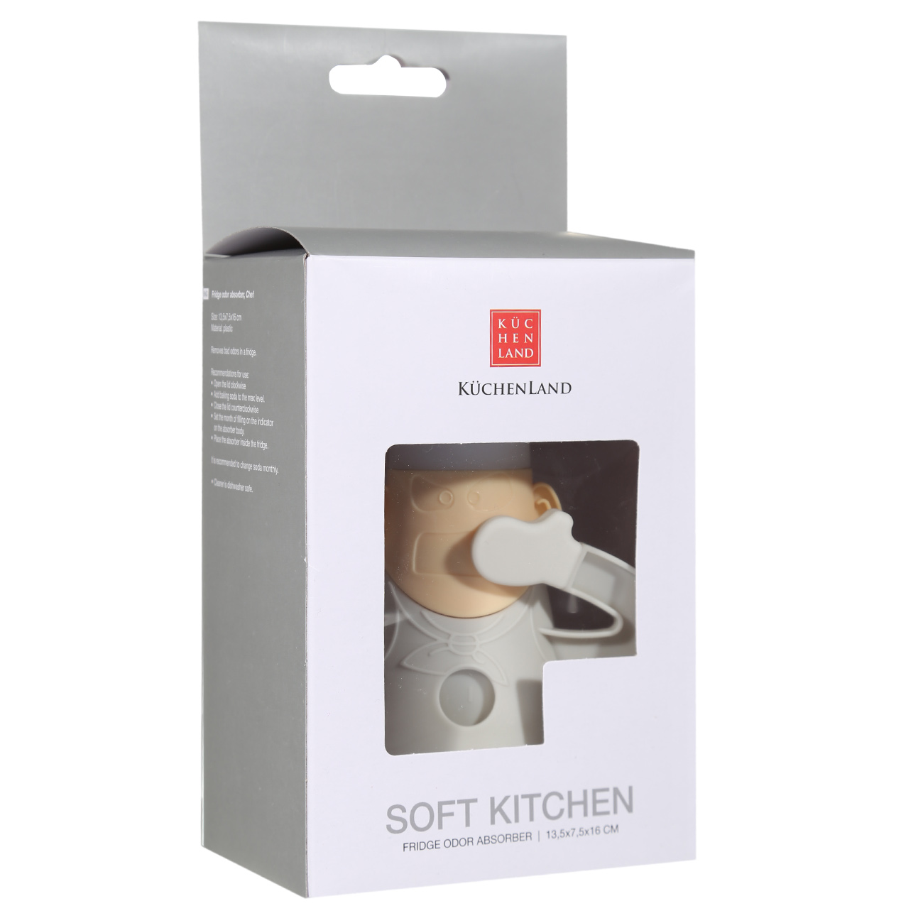 Поглотитель запаха для холодильника, 16 см, пластик, Повар, Soft kitchen, image-2