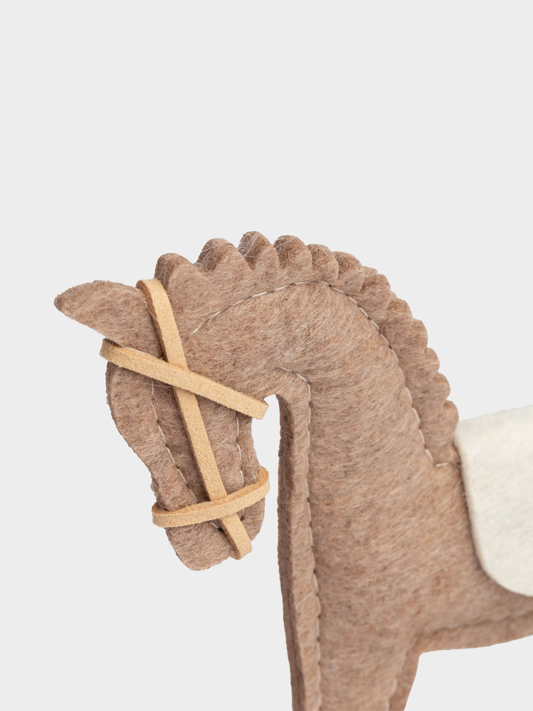 Статуэтка, 21 см, полиэстер/дерево, бежевая, Лошадка, Figure wood, image-3