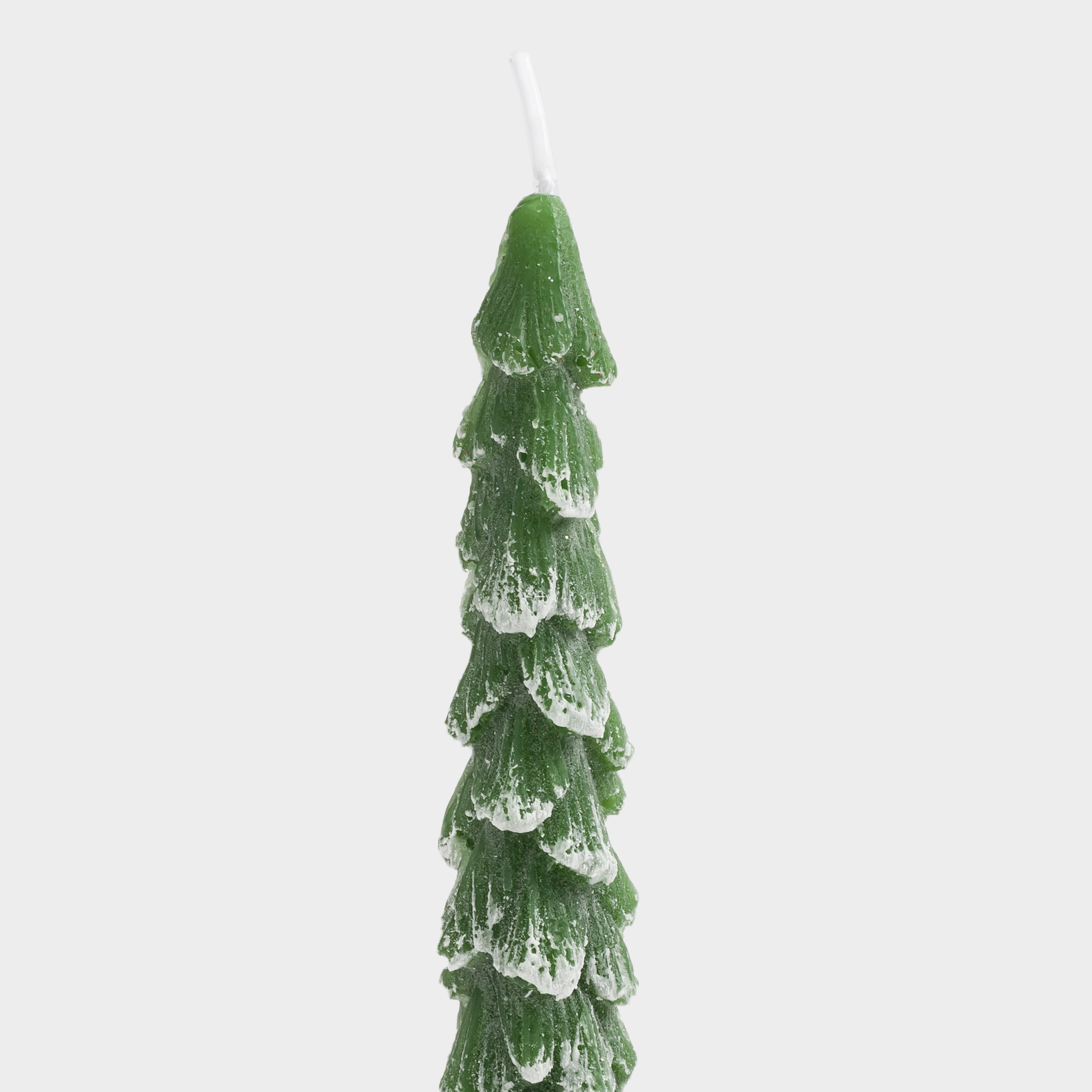 Свеча, 25 см, 2 шт, тонкая, зеленая, Ель, Fir candle