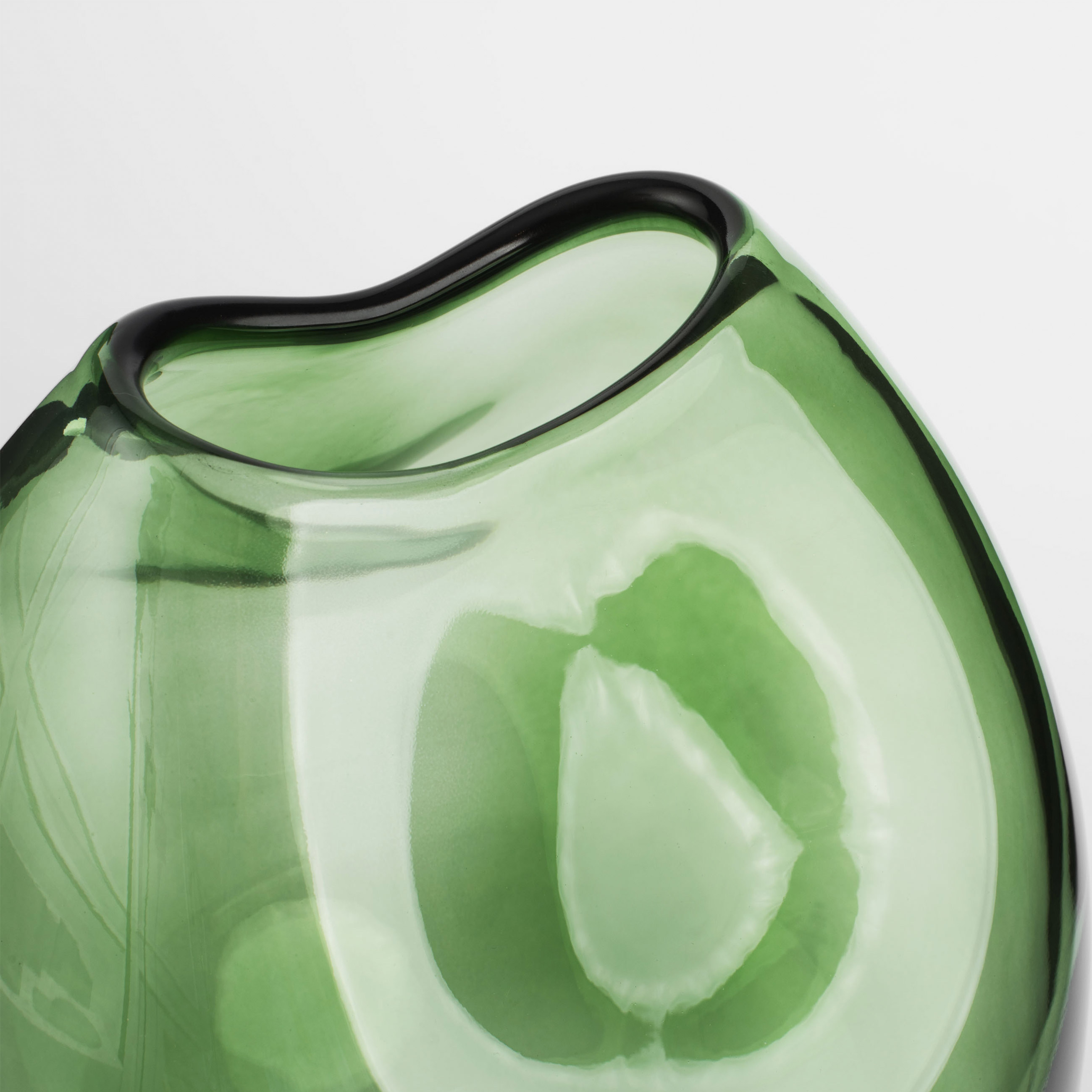 Ваза для цветов, 25 см, стекло, зеленая, Clear color изображение № 4