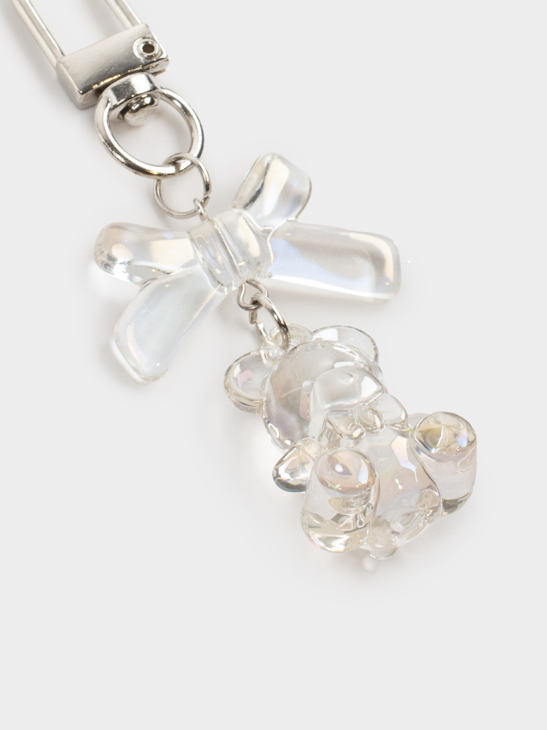 Брелок, 8 см, акрил/металл, перламутр, Мишка, Keychain polar, image-3
