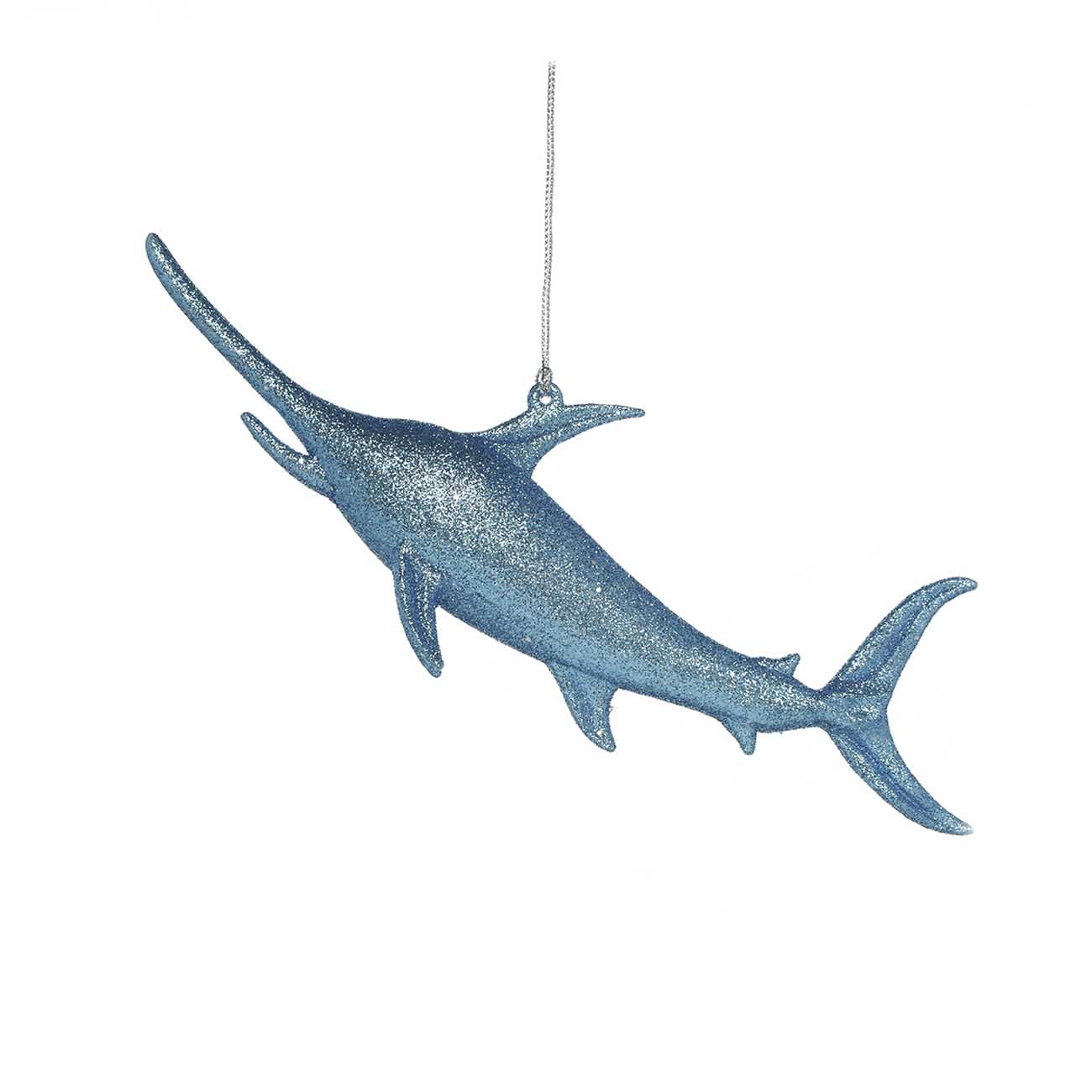 

Игрушка елочная, 23 см, акрил, голубая, Рыба-меч, Bright toys