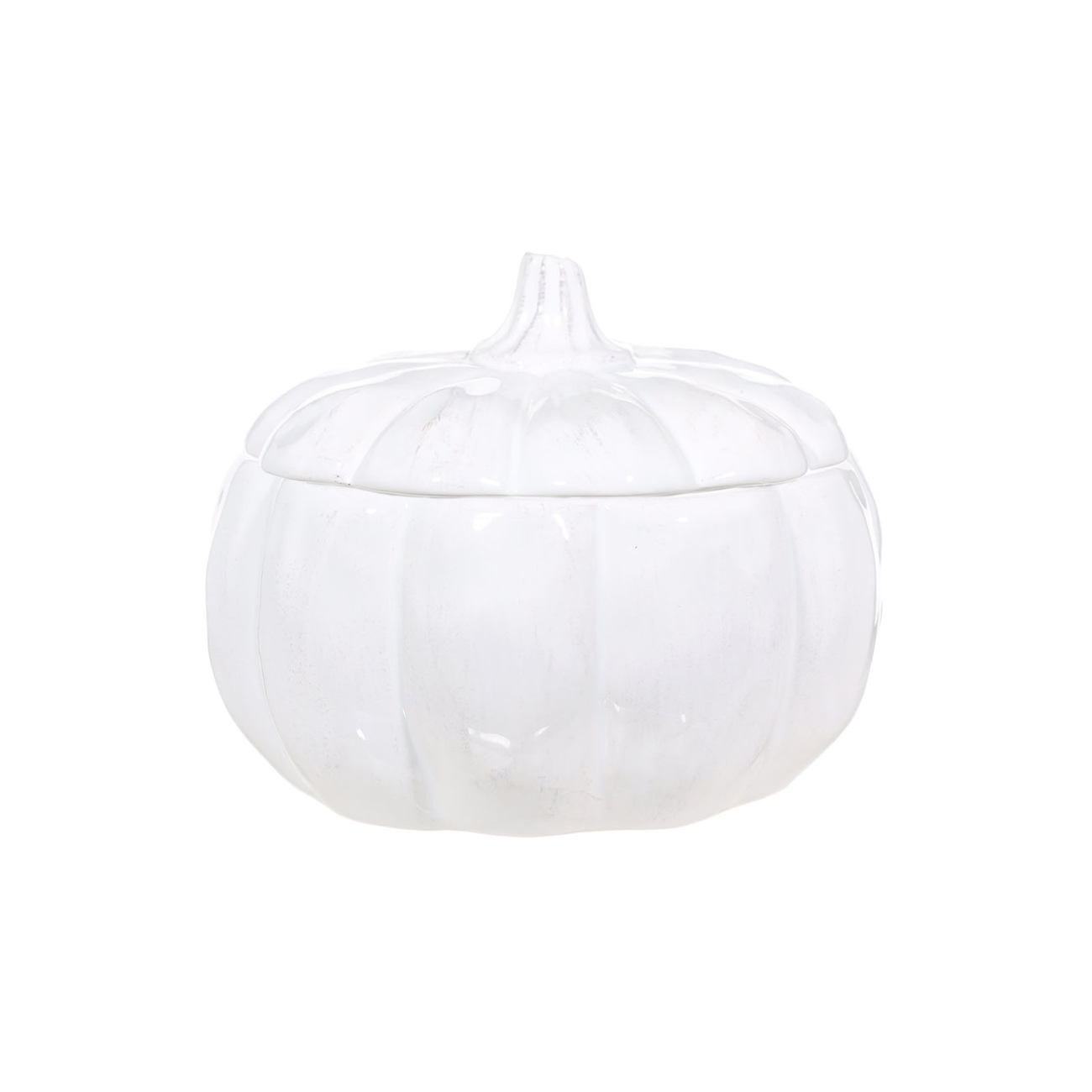 

Емкость для хранения, 13х12 см, керамика, белая, Тыква, Pumpkin