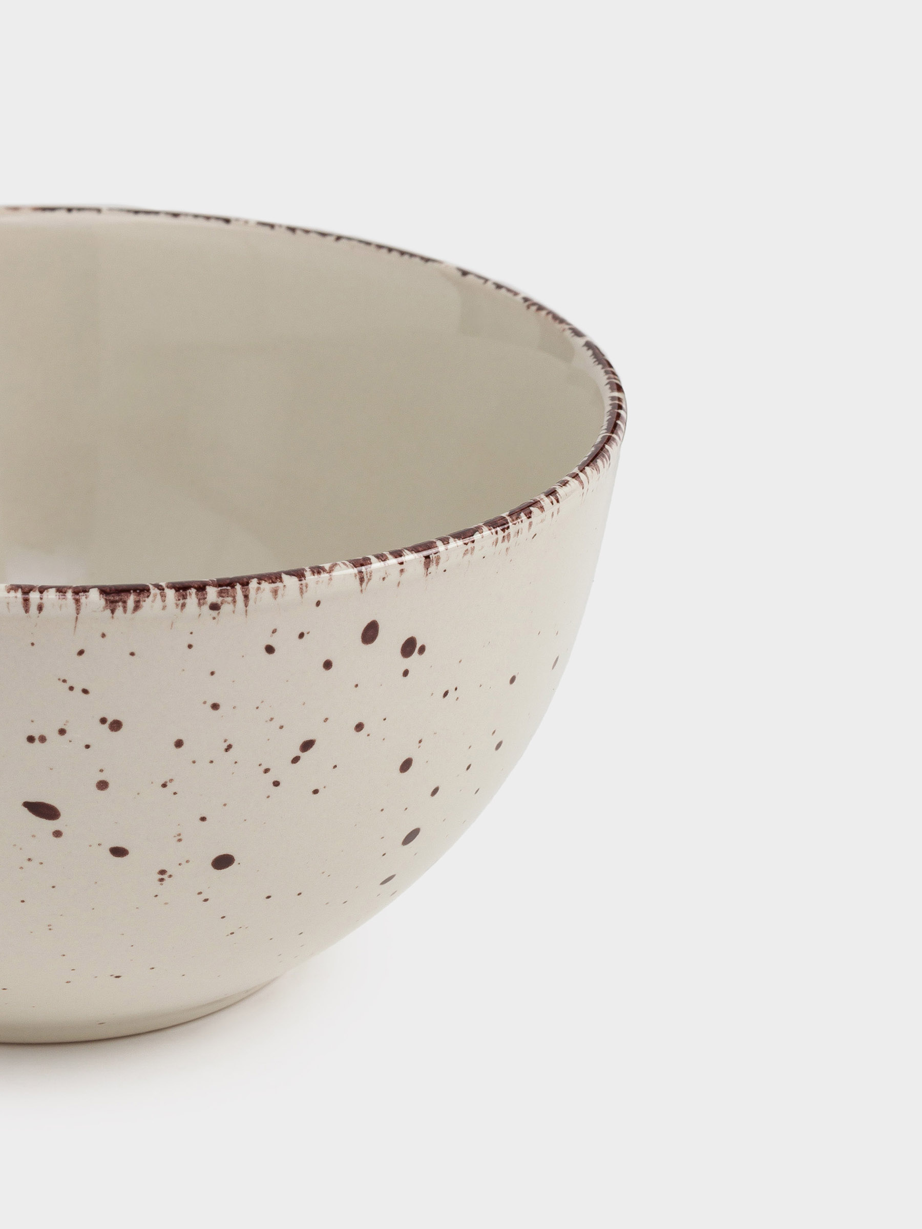 Тарелка суповая, 14х7 см, 2 шт, керамика, бежевая, в крапинку, Speckled, image-5