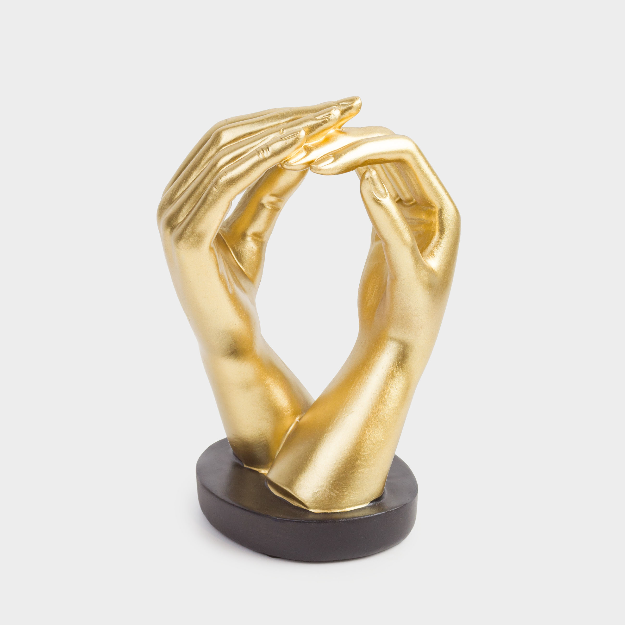 Статуэтка, 18 см, полирезин, золотистая, Руки, Hand, image-1