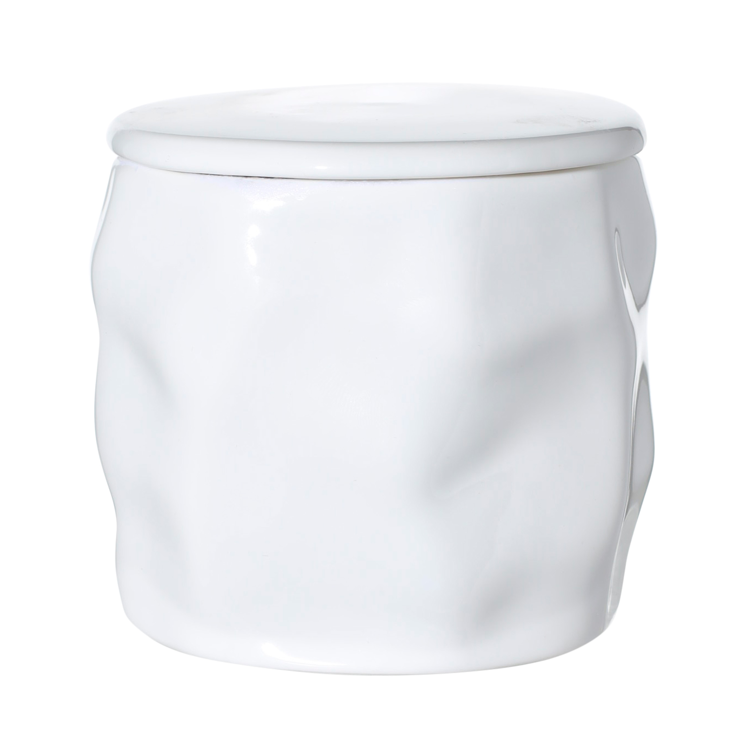Свеча ароматическая, 8 см, в подсвечнике, с крышкой, керамика, Marshmallow Fluff Cake, Crumple изображение № 2