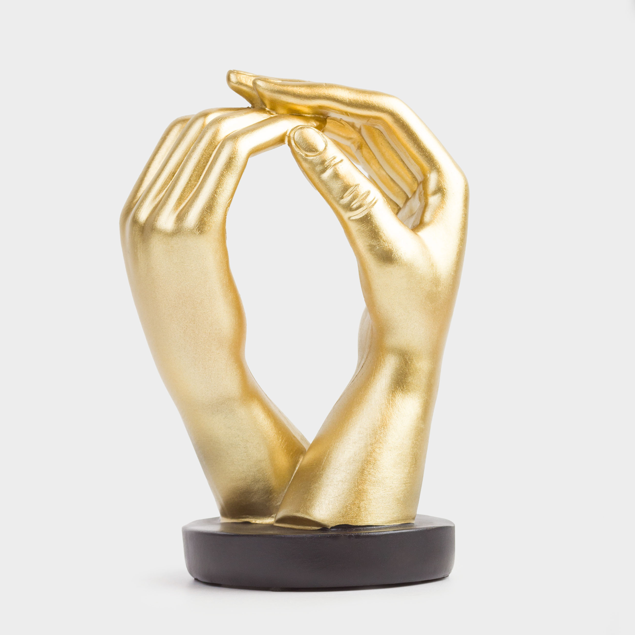 Статуэтка, 18 см, полирезин, золотистая, Руки, Hand, image-3