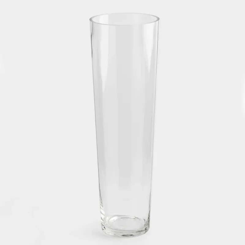 Ваза для цветов, 40 см, стекло, Clear