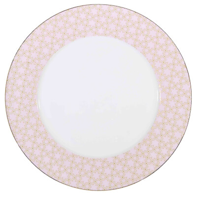 Тарелка обеденная, 27 см, фарфор F, розовая, Summer pastel