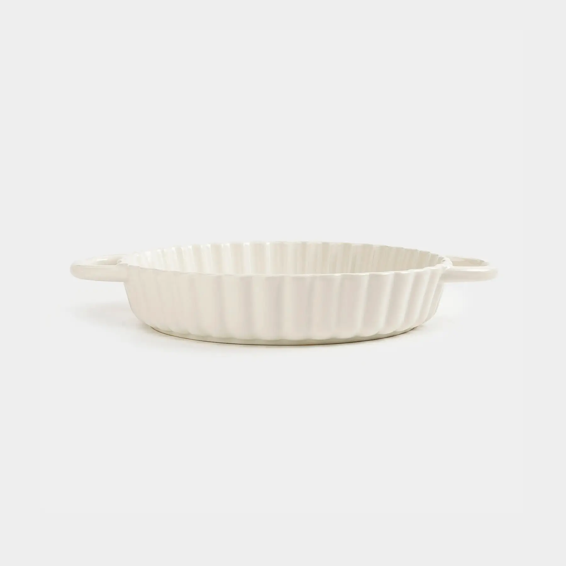 Форма для запекания, 22 см, керамика, круглая, молочная, Cakes ivory