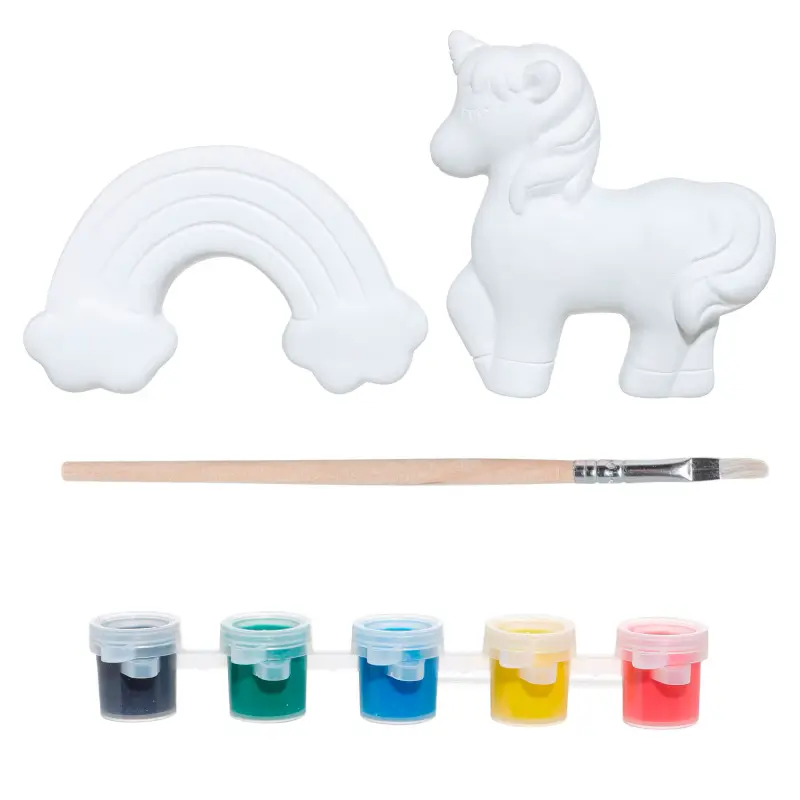 Набор для творчества, 2 пр, роспись, керамика, Единорог и радуга, Unicorn ,image-0