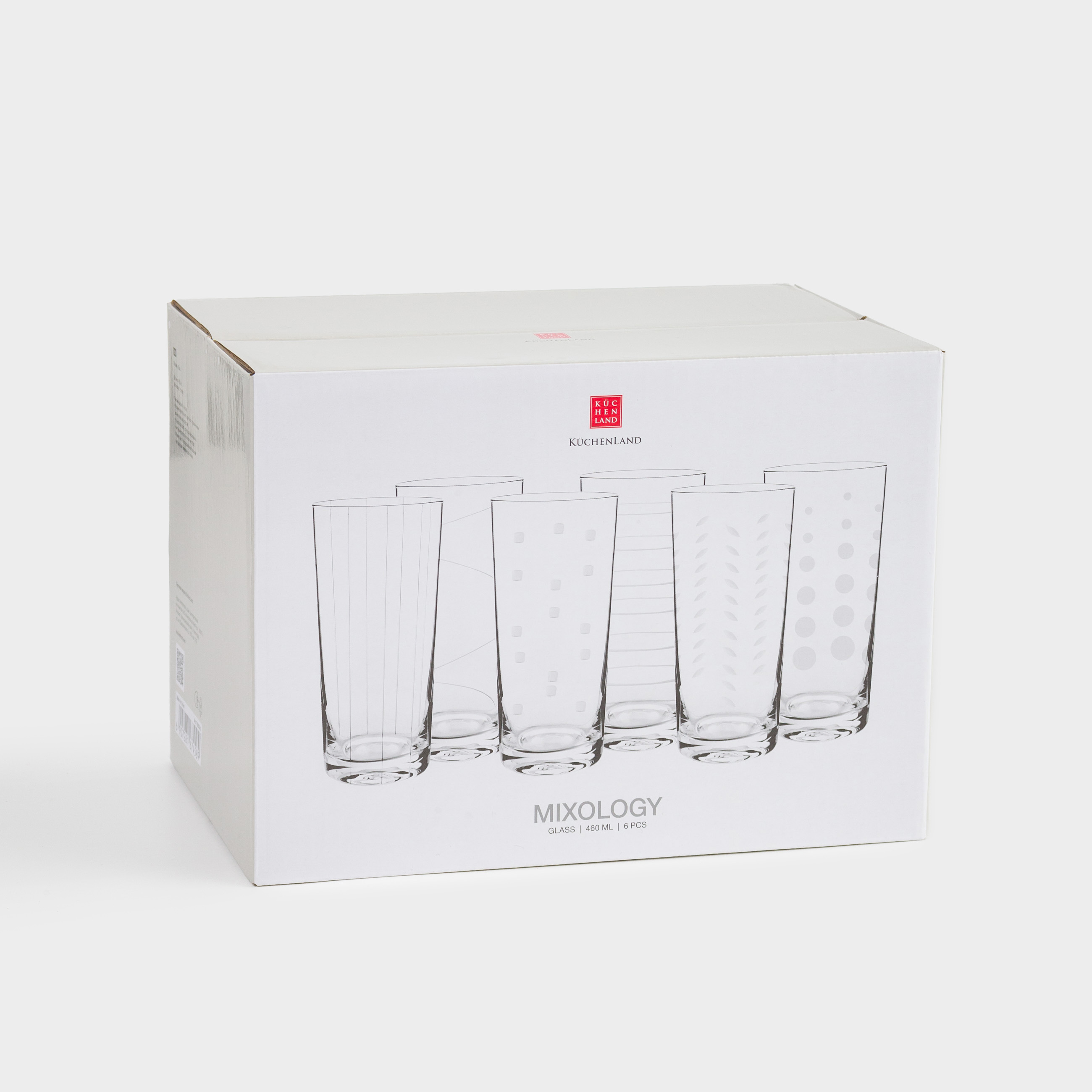 Стакан, 16 см, 460 мл, 6 шт, стекло, Mixology