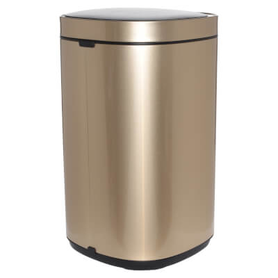 Ведро для мусора, 40 л, сенсорное, сталь/пластик, золотистое, Sensor bin ,image-0