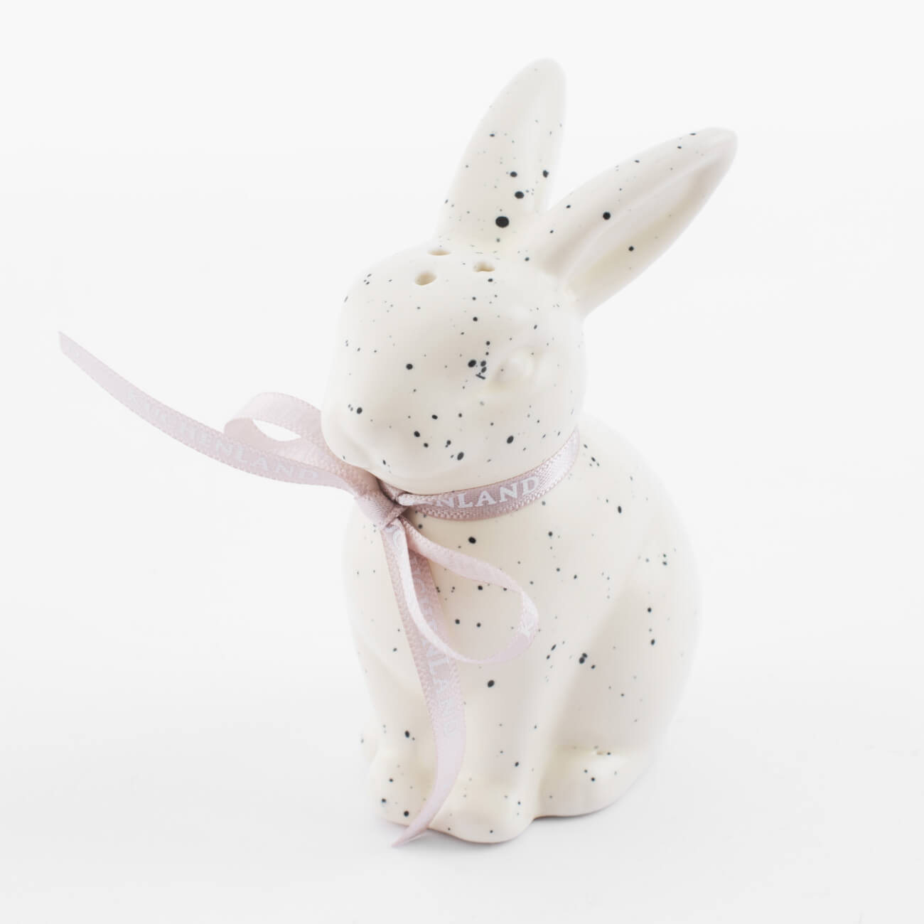 Емкость для соли или перца, 10 см, фарфор P, молочная, в крапинку, Кролик, Natural Easter скатерть 160х160 см полиэстер белая кролик в листве natural easter