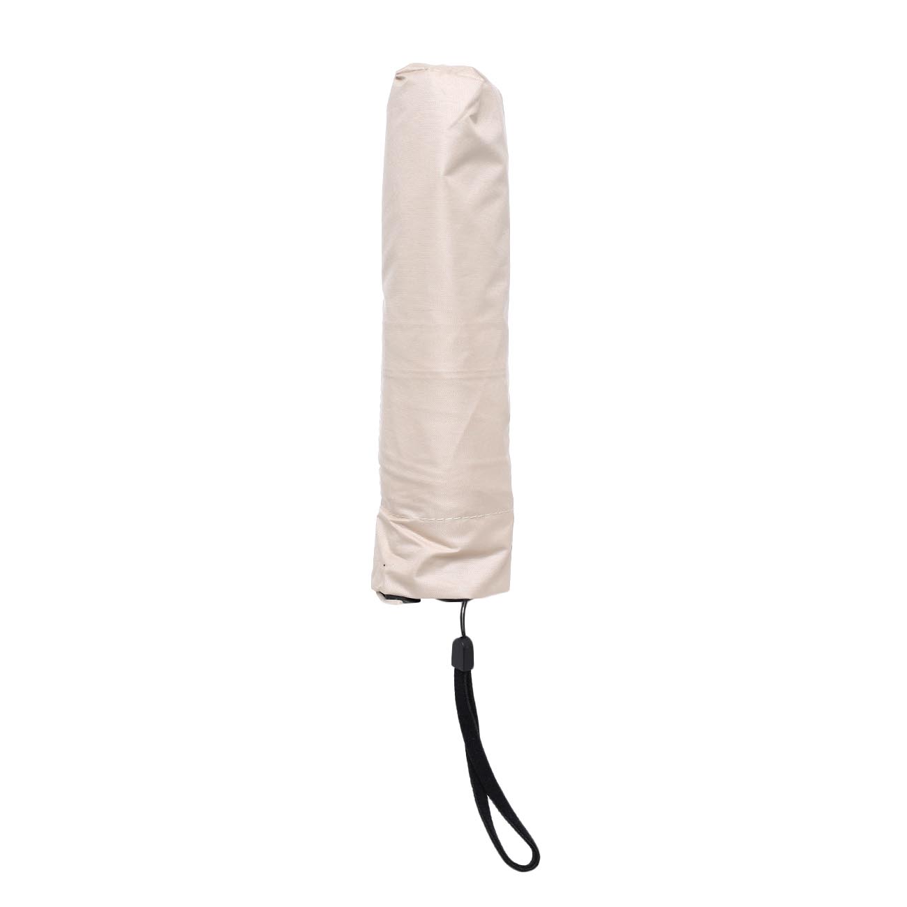 Зонт, 52 см, складной, двусторонний, эпонж, бежево-черный, Rainy day изображение № 2