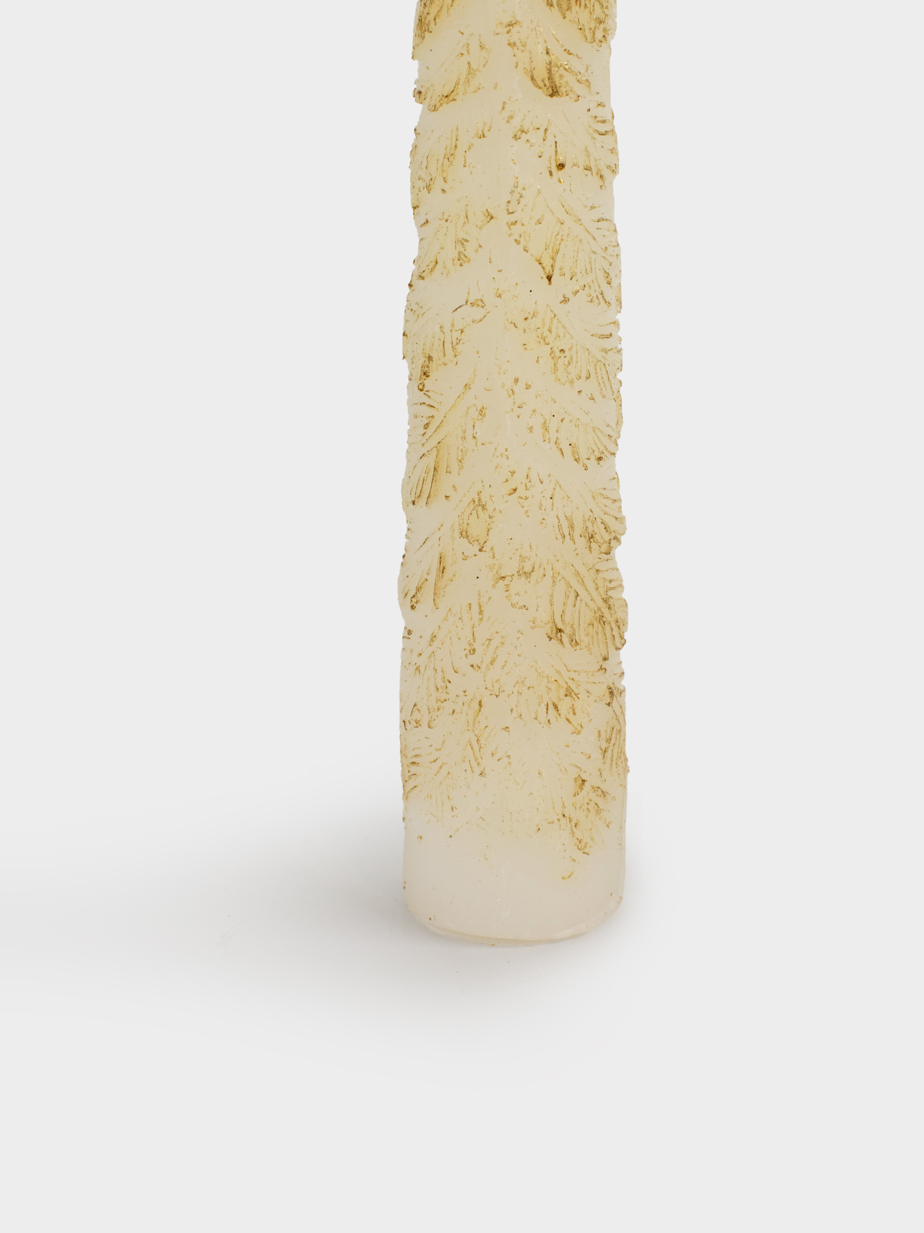 Свеча, 25 см, 2 шт, тонкая, молочно-золотистая, Ель, Fir candle, image-3