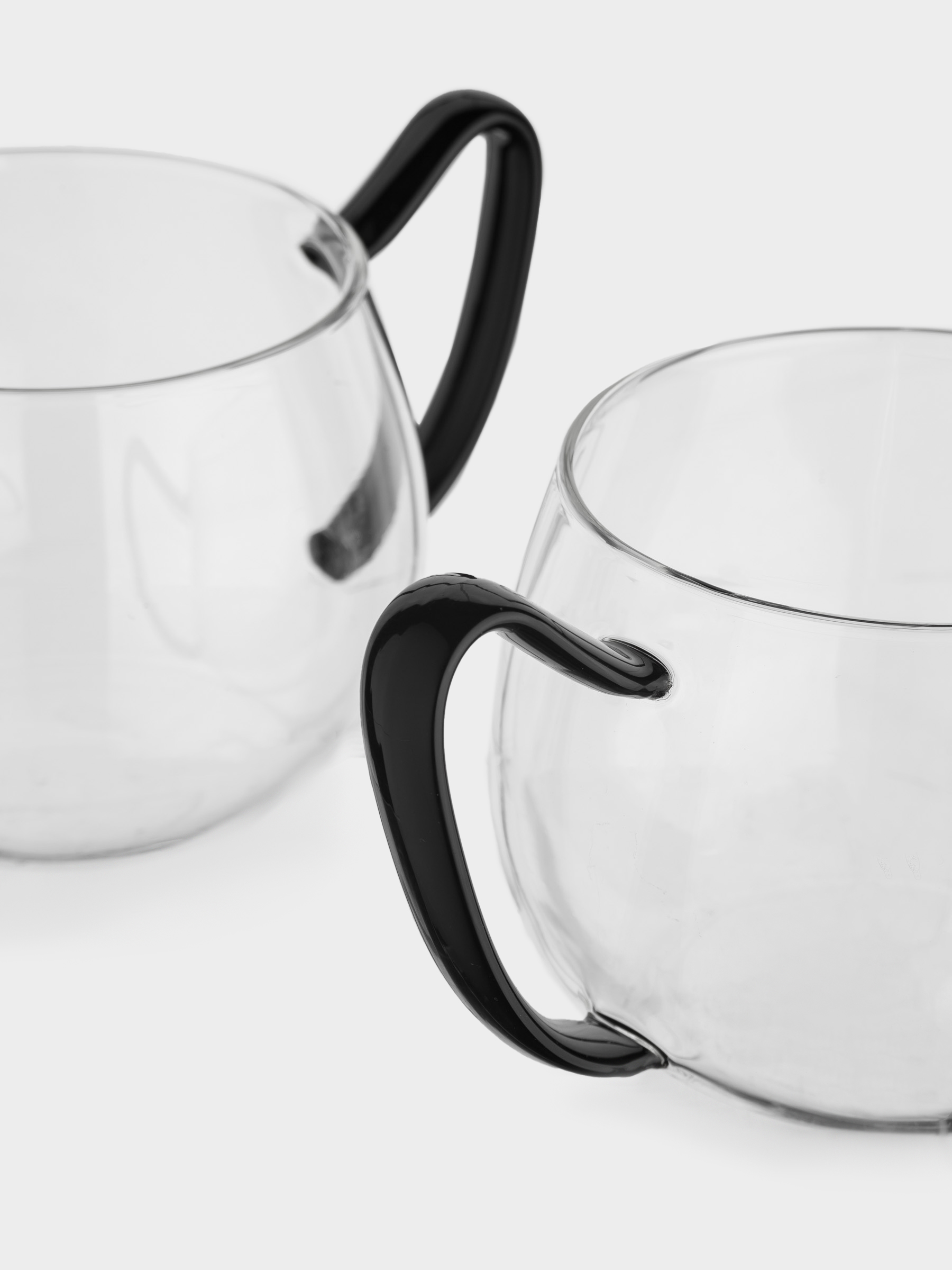 Кружка, 400 мл, 2 шт, стекло Б, черная ручка, Affogato, image-4