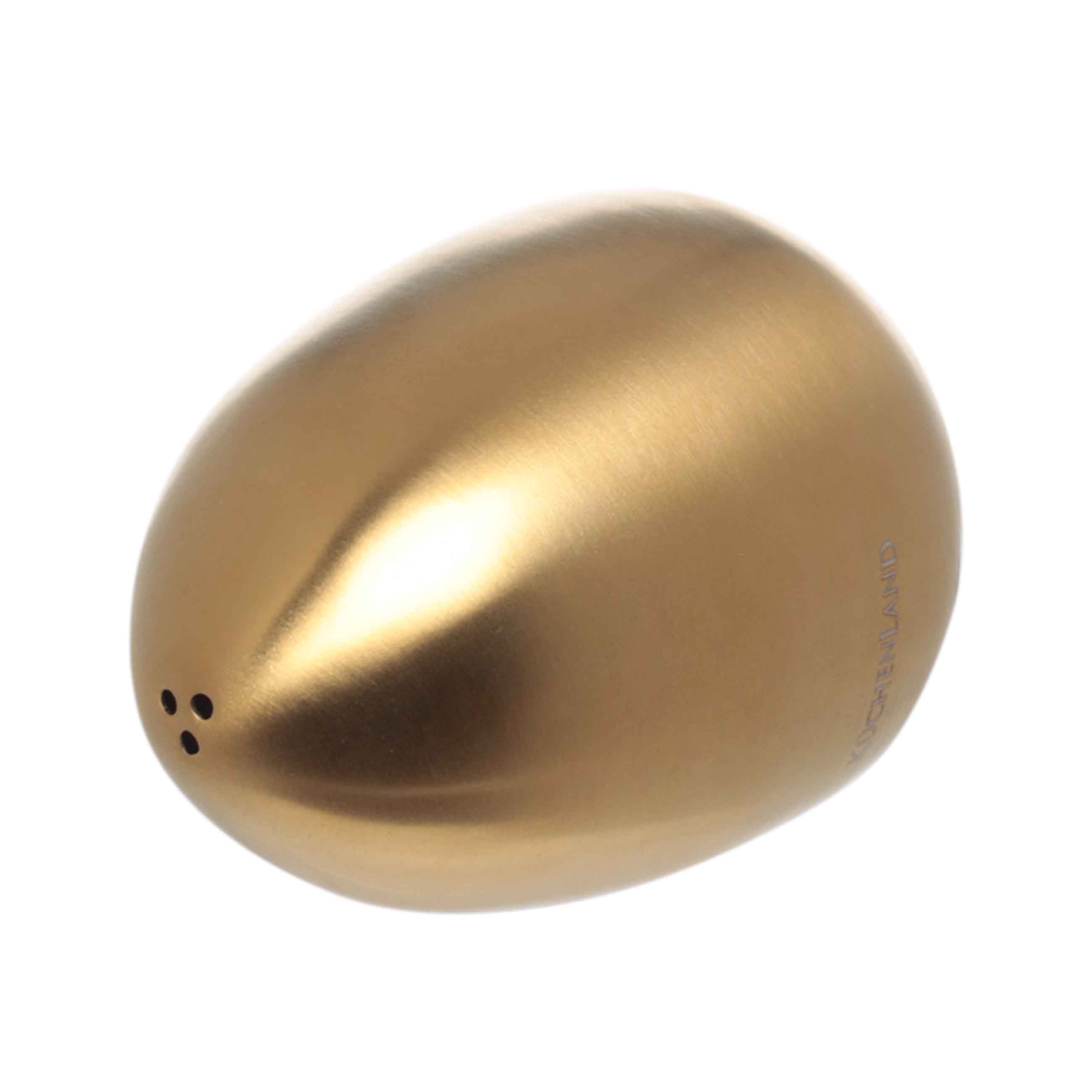 Емкость для соли или перца, 7 см, сталь, золотистая, Яйцо, Classic gold изображение № 2