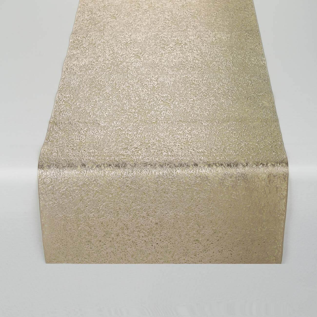 

Kuchenland Дорожка настольная, 33х150 см, ПВХ, золотистая, Azhur