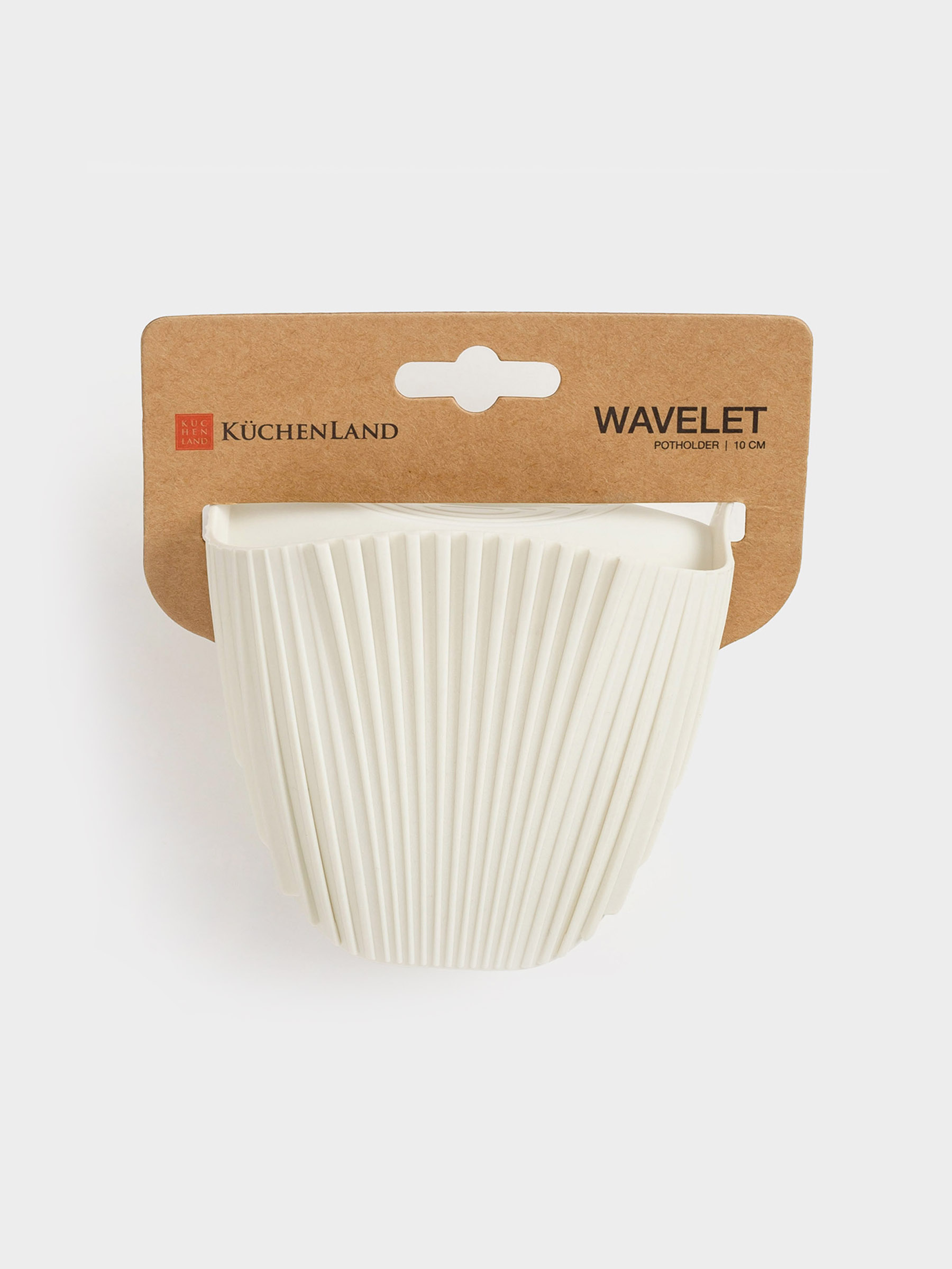 Прихватка, 10 см, силикон, бежевая, Wavelet, image-8
