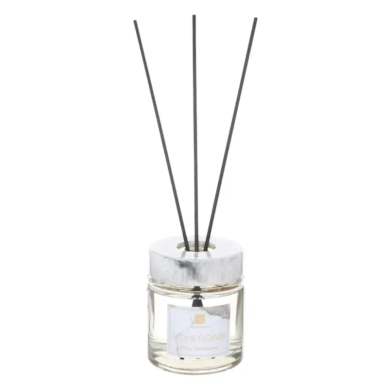 Ароматический диффузор, 200 мл, Белый мрамор, White Sandalwood, Stone flower ,image-0