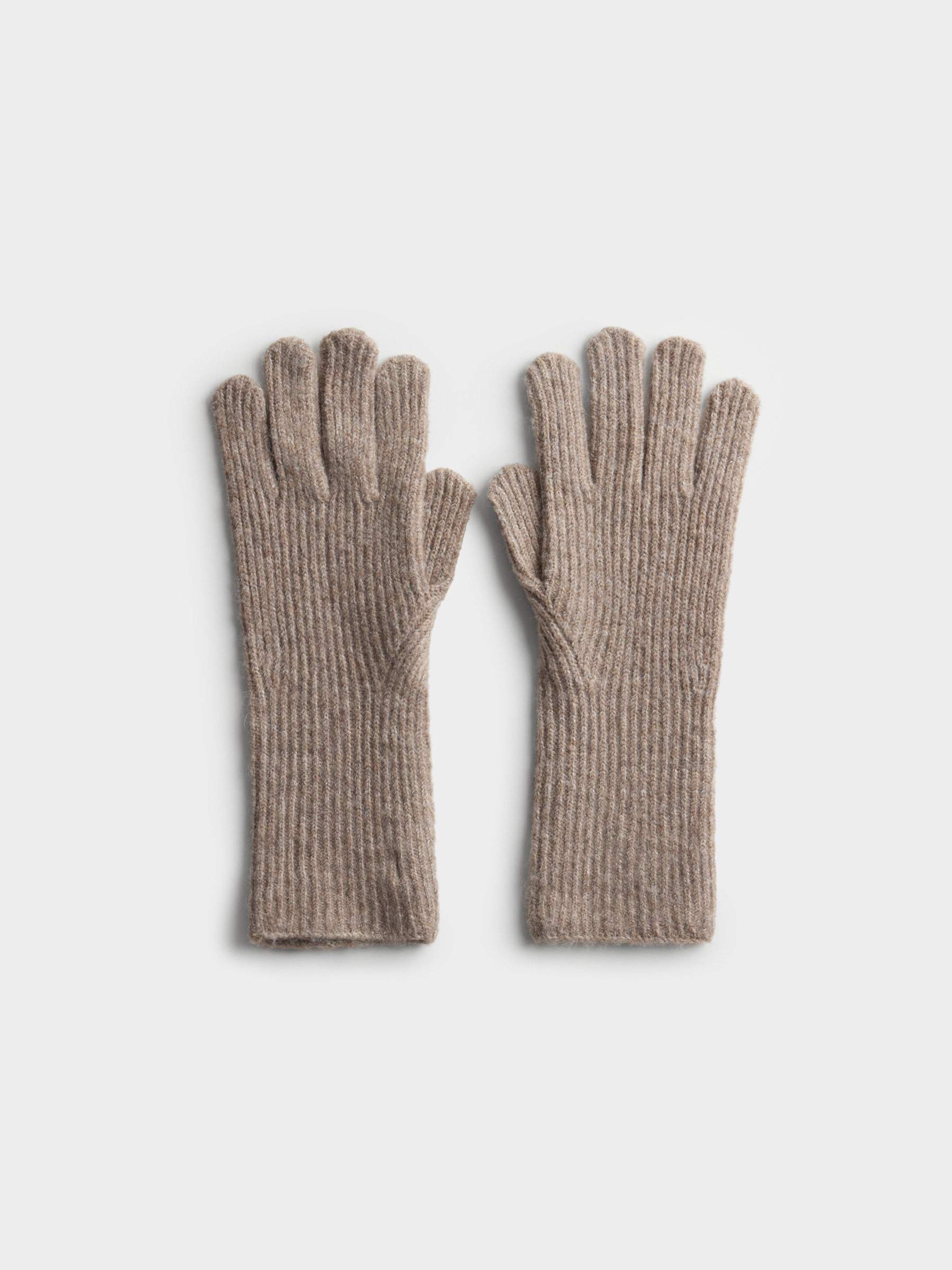 Перчатки вязаные в, рубчик, Woolens