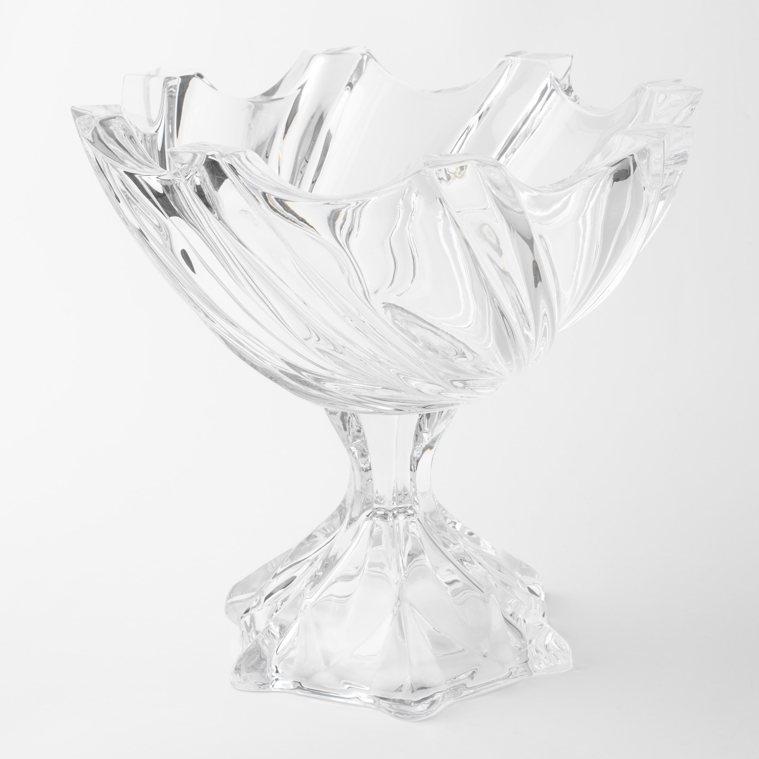 Ваза для фруктов 25х23 см на ножке стекло Р Torsido 3990₽