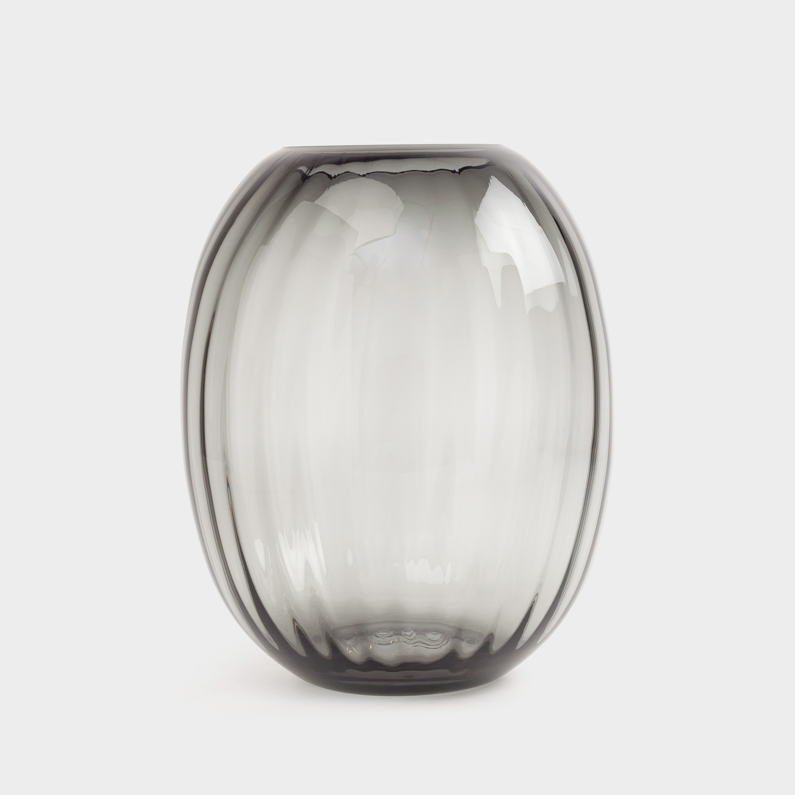 Ваза для цветов, 24 см, стекло, серый градиент, Ledge gradient, image-2