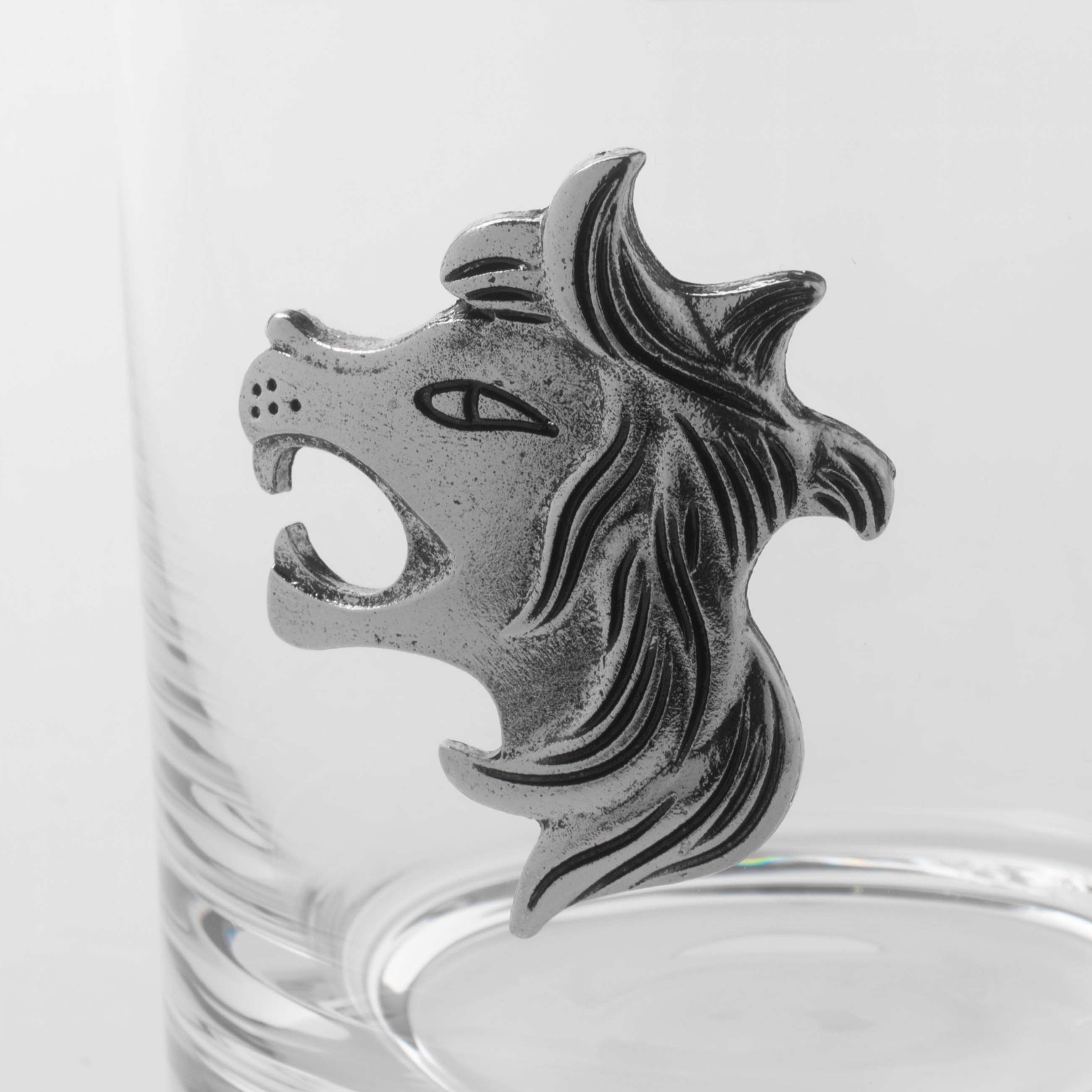 Стакан для виски, 340 мл, стекло/металл, серебристый, Лев, Zodiac изображение № 5