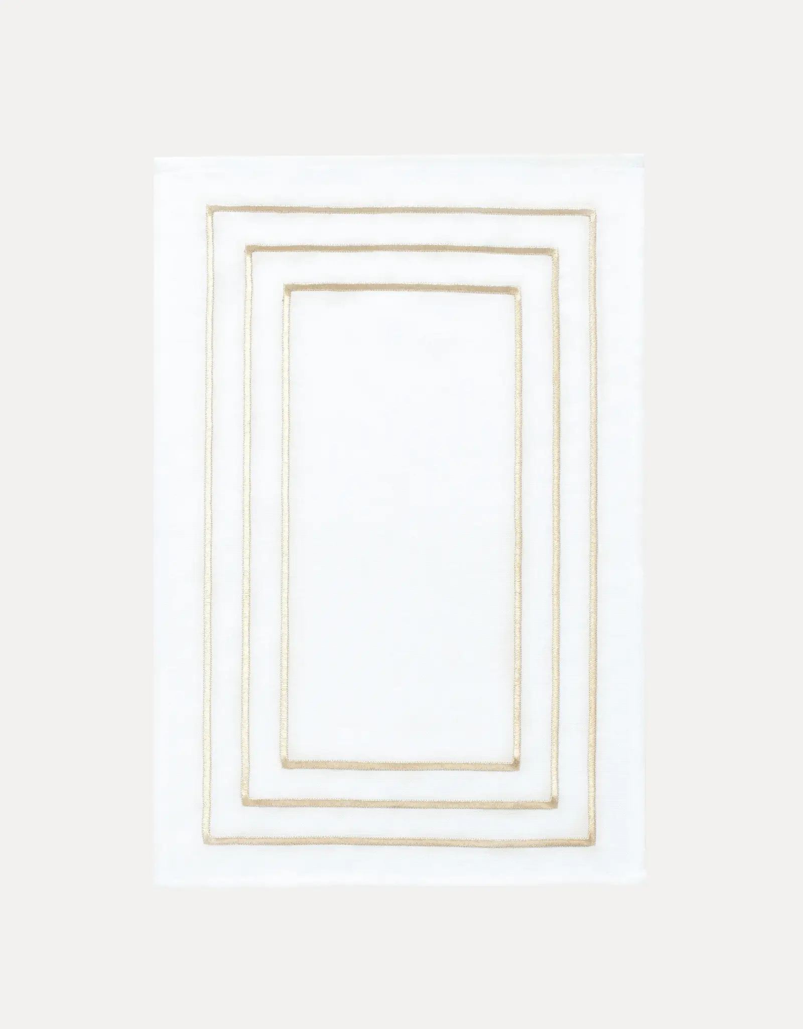 Салфетка под приборы, 30х45 см, 2 шт, полиэстер, прямоугольная, белая, Линии, Trim gold, image-0