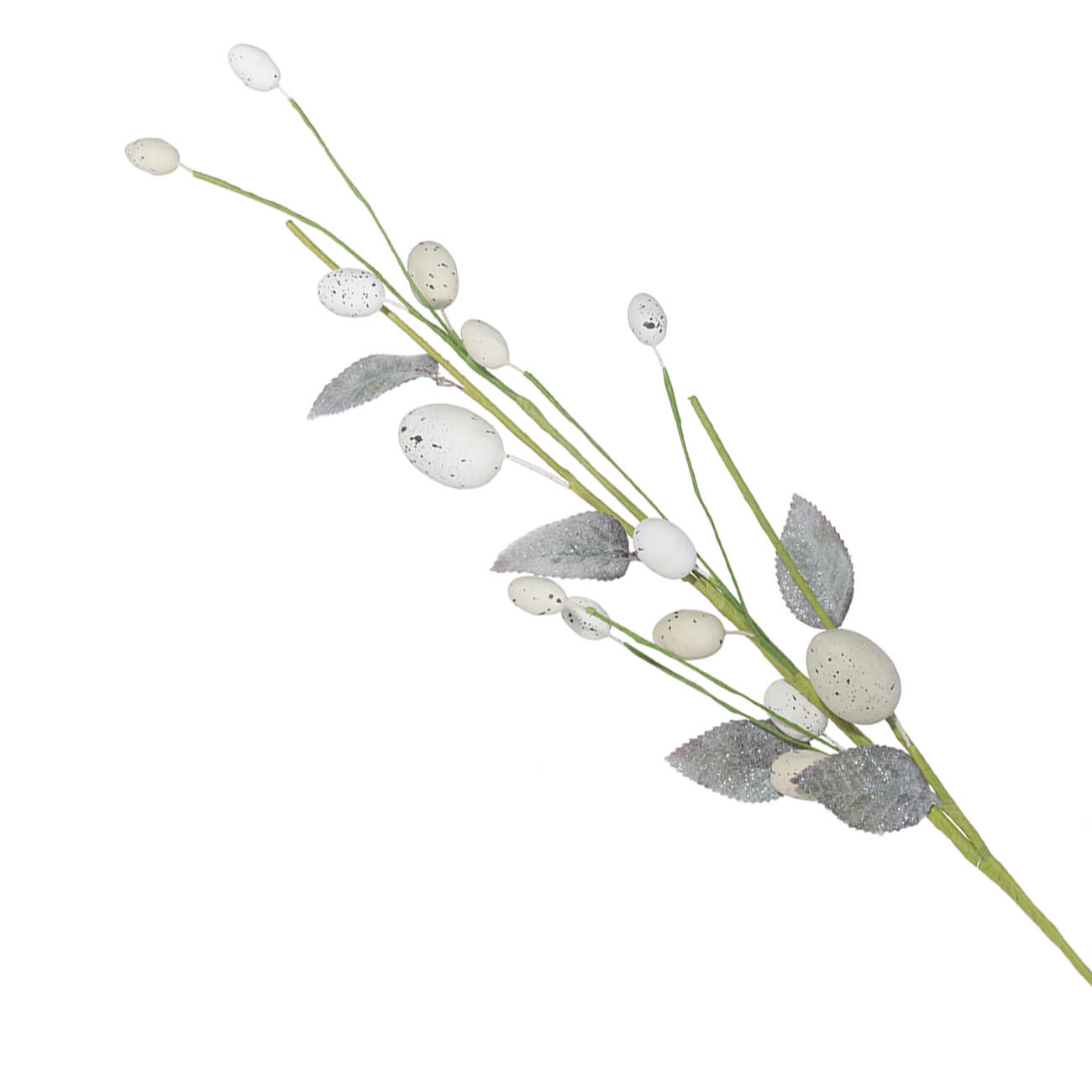 

Ветка декоративная, 59 см, пенопласт/пластик, Бежевые яйца, Natural Easter