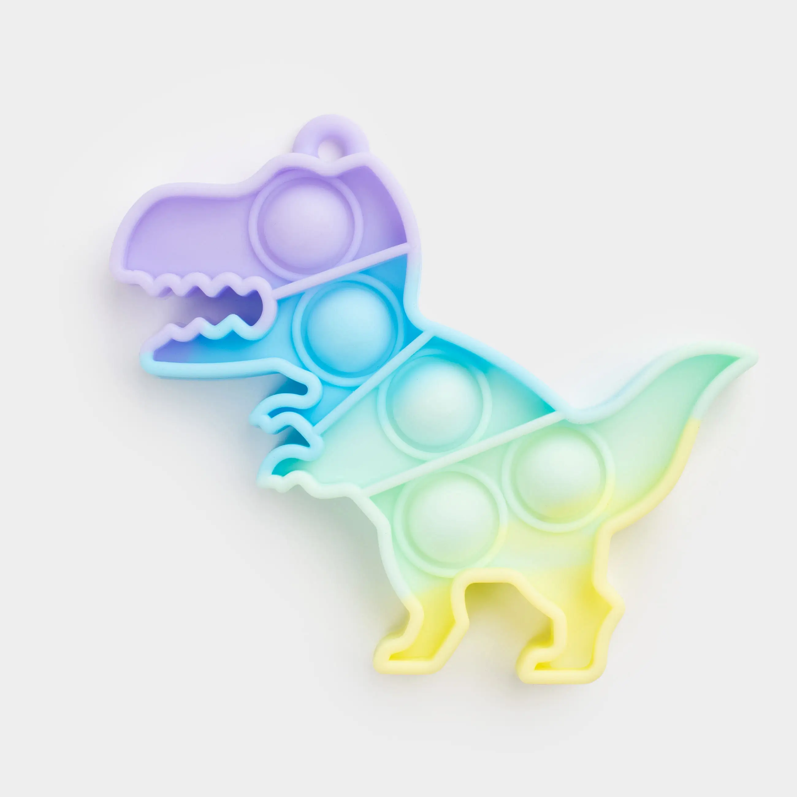 Игрушка-антистресс Pop-it, 10х6 см, силикон, цветная, Динозавр, Pop-it