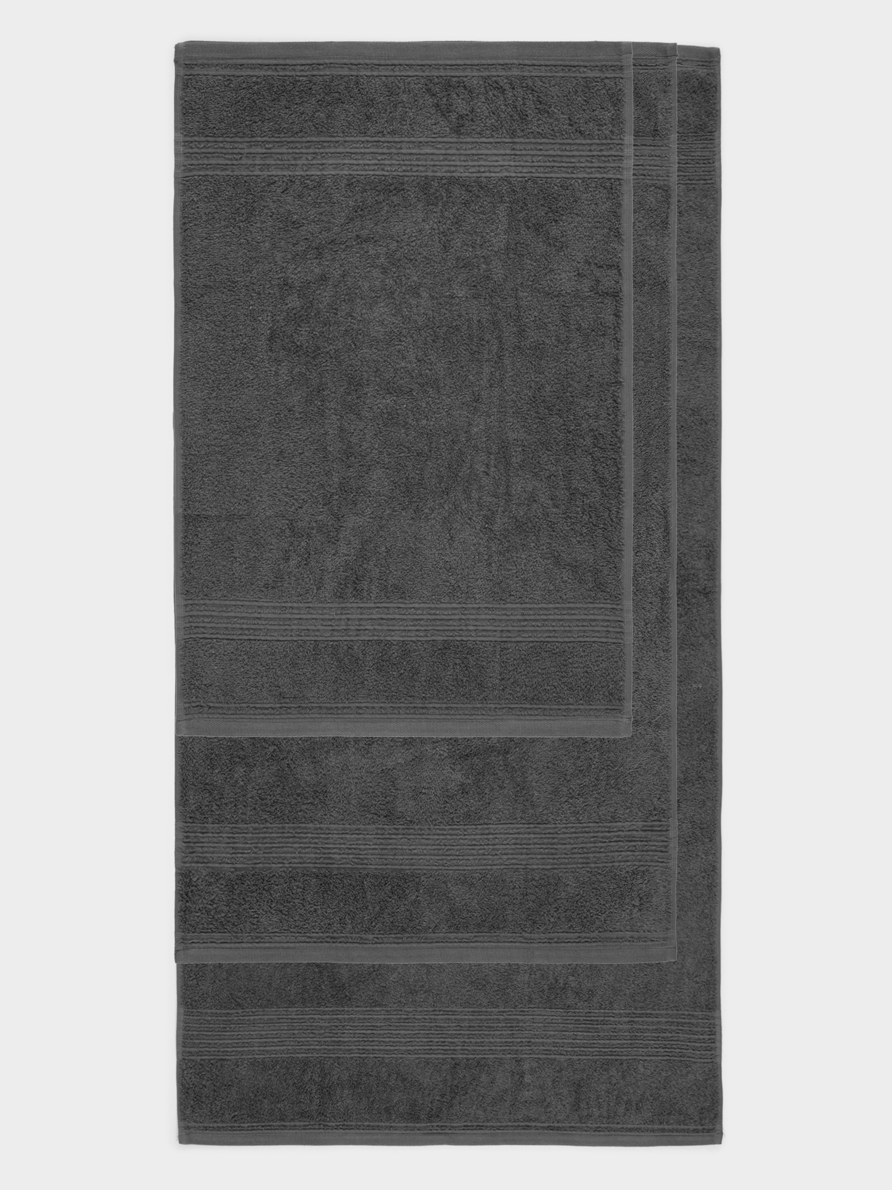 Комплект полотенец, 40х60/50х90/70х140 см, 3 шт, хлопок, графитовый, Natural cotton, image-1