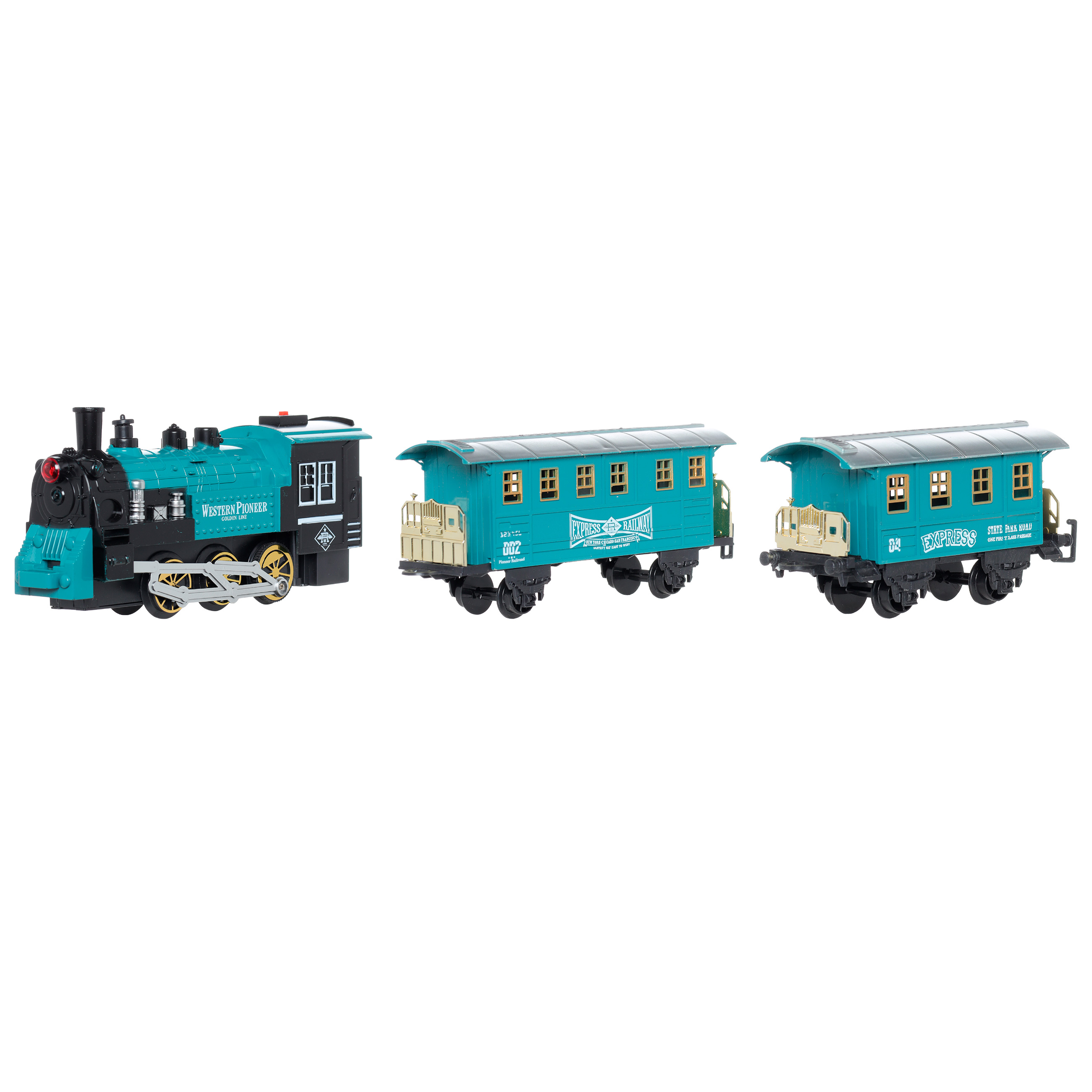 Железная дорога игрушечная, L, музыкальная, с подсветкой/дымом, пластик, Game rail изображение № 3