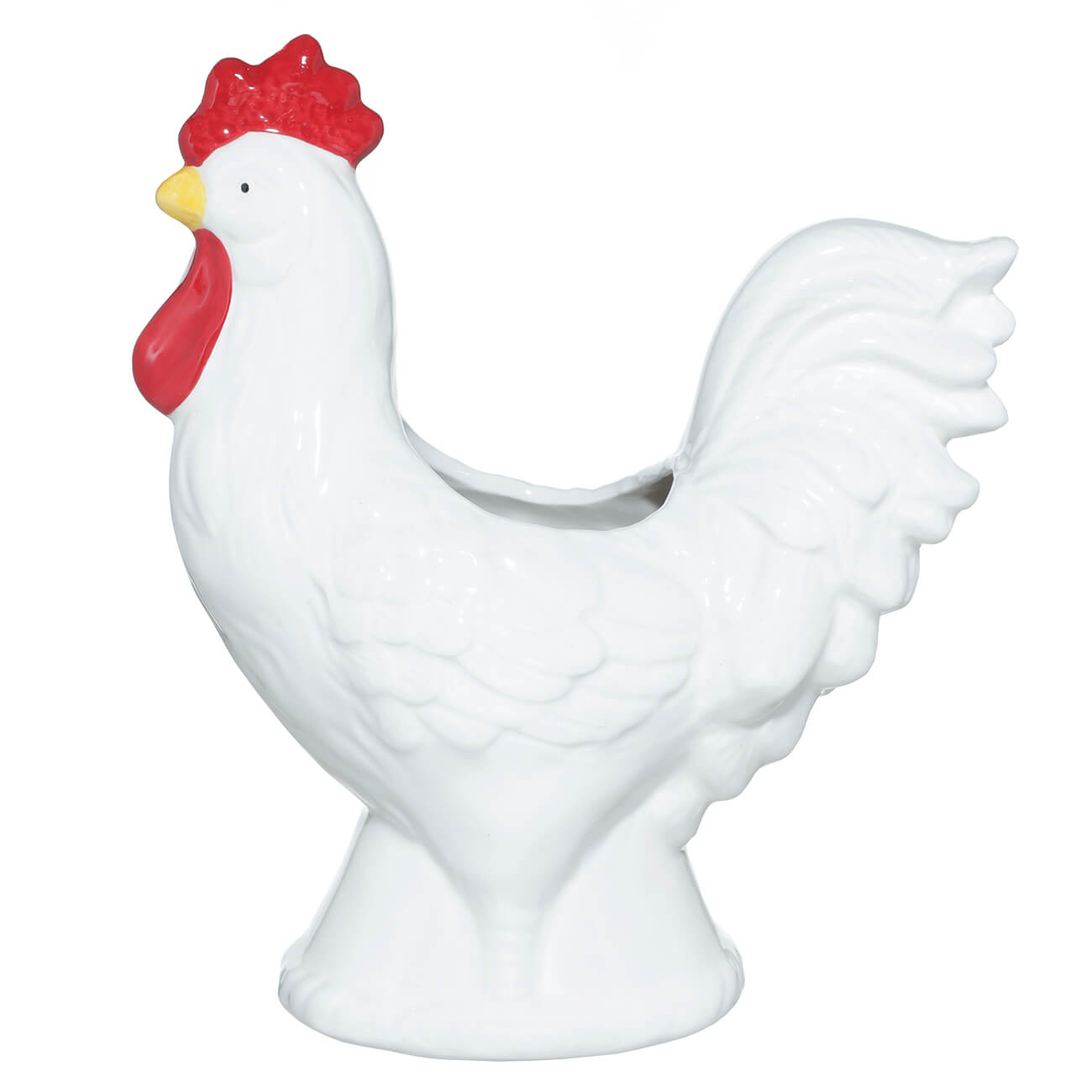 

Подставка для кухонных принадлежностей, 22х20 см, керамика, белая, Петух, Rooster