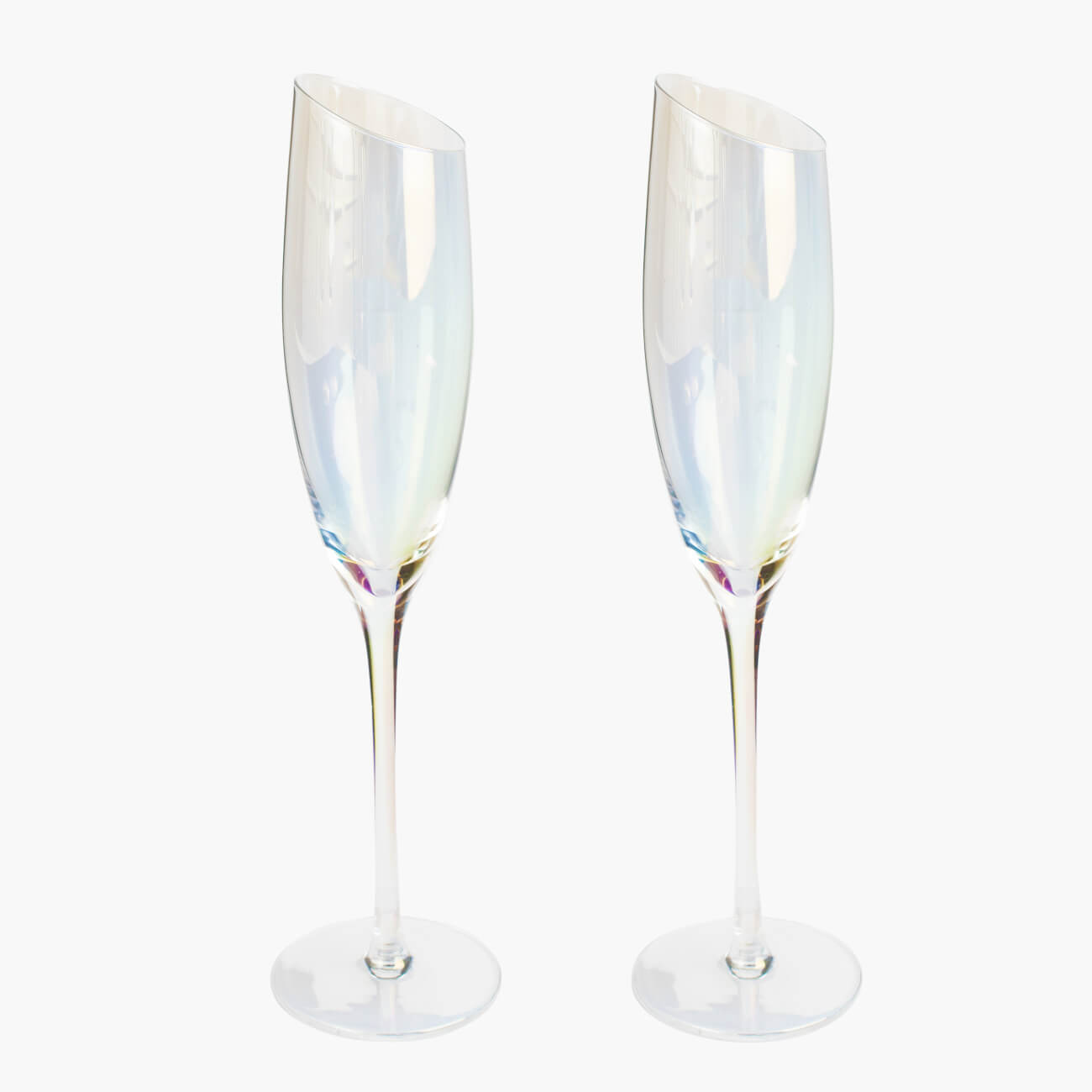 Бокал для шампанского, 180 мл, 4 шт, стекло, перламутр, Charm L polar ваза для ов 30 см стекло charm l