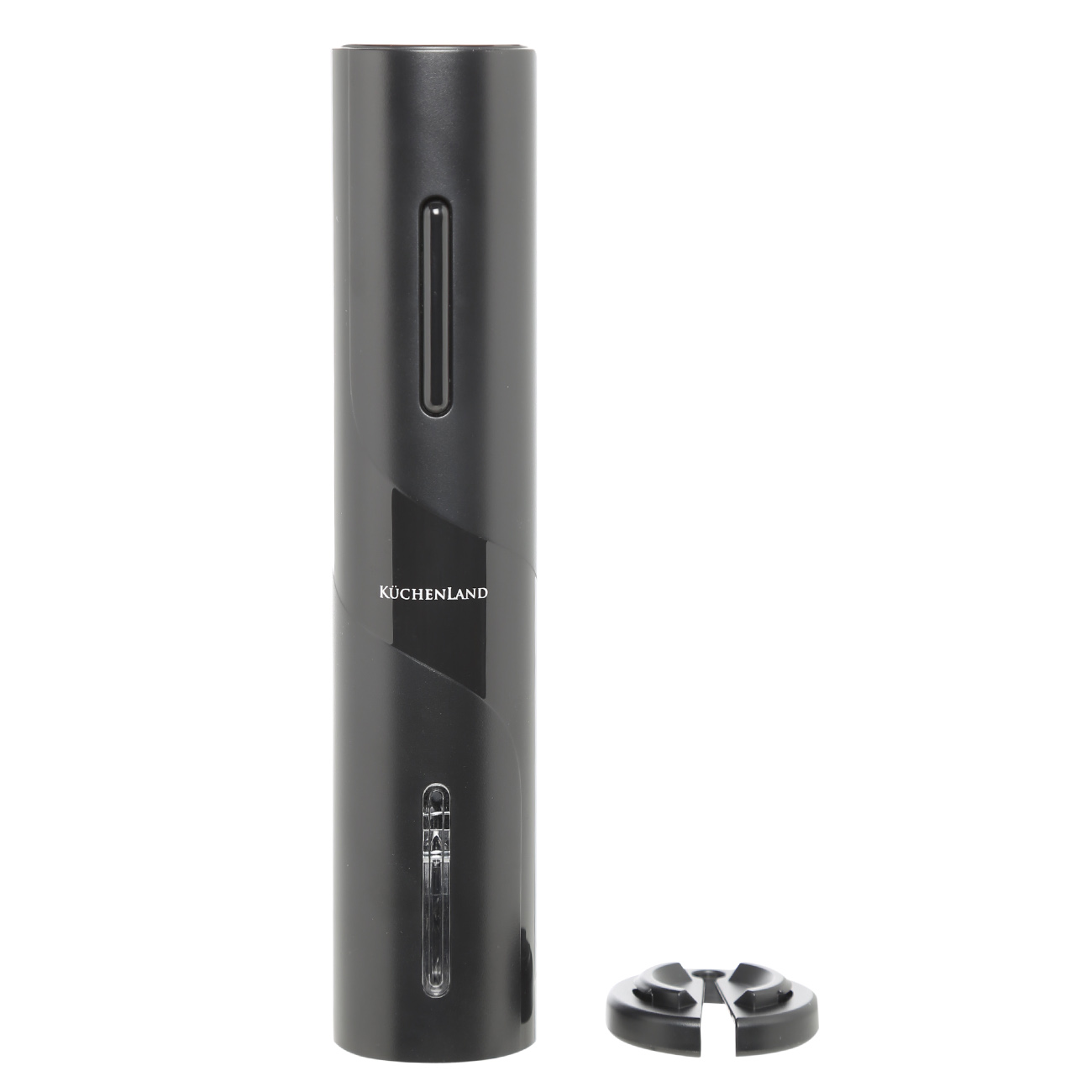 Штопор электрический 23 см с резаком для фольги пластик черный Bar 1990₽