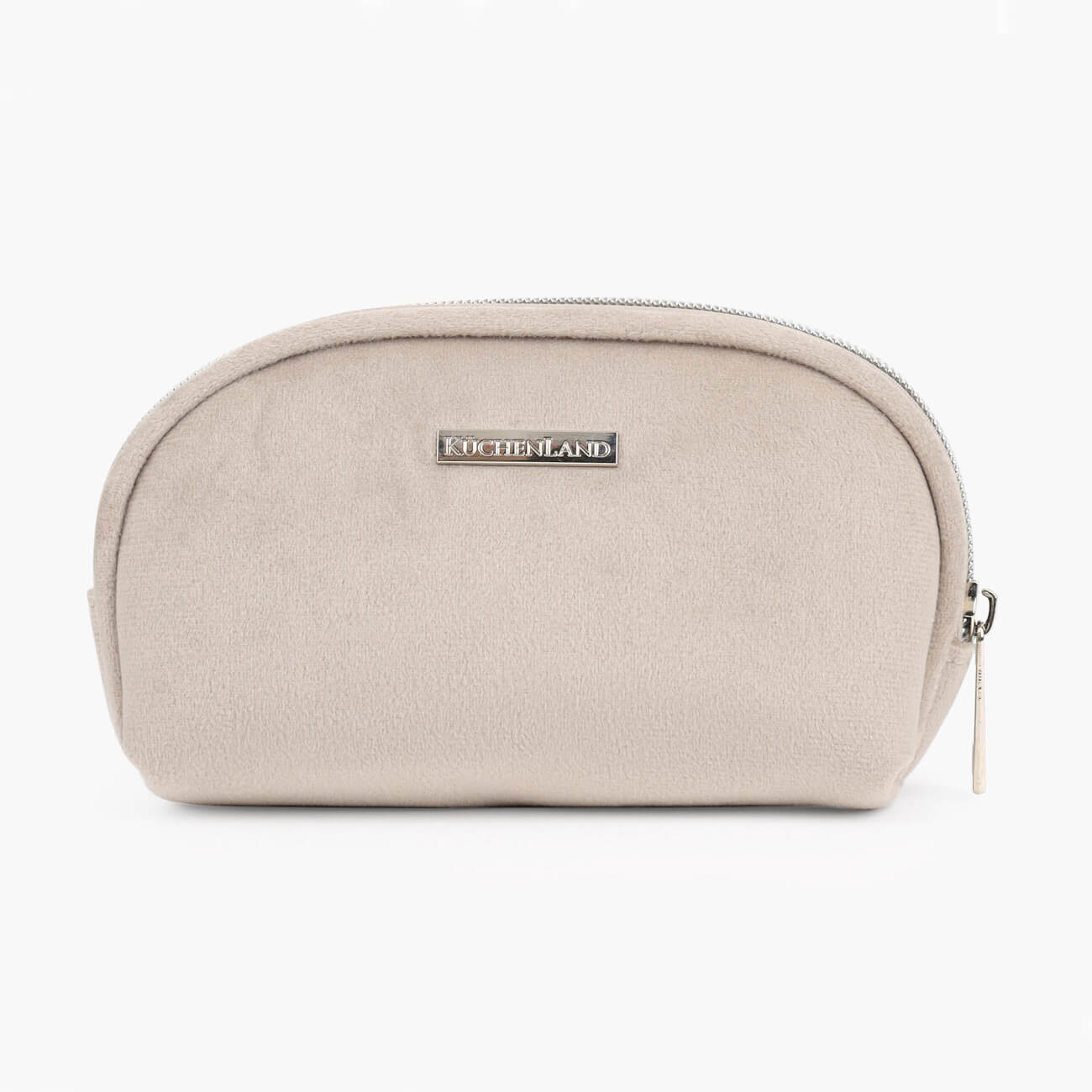 Косметичка, 15х9 см, вельвет, светло-бежевая, Silk velvet косметичка reisenthel travelcase canvas grey