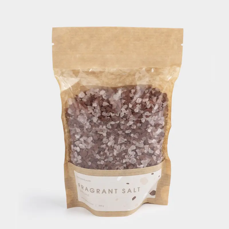 Соль для ванны, 350 гр, коричневая, Горячий шоколад, Fragrant salt ,image-0